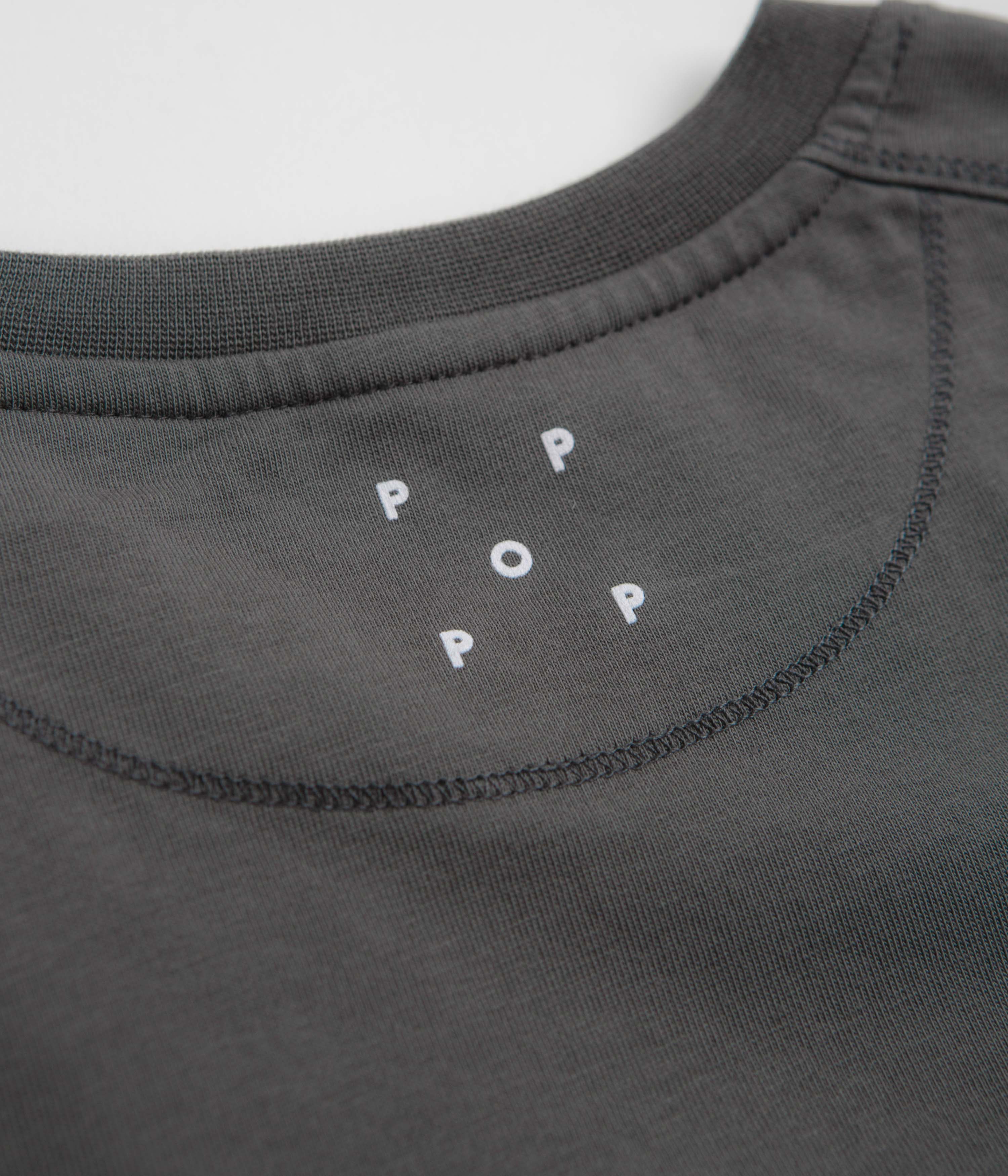 Pop Trading Company Whale T-Shirt - Charcoal - Image 4