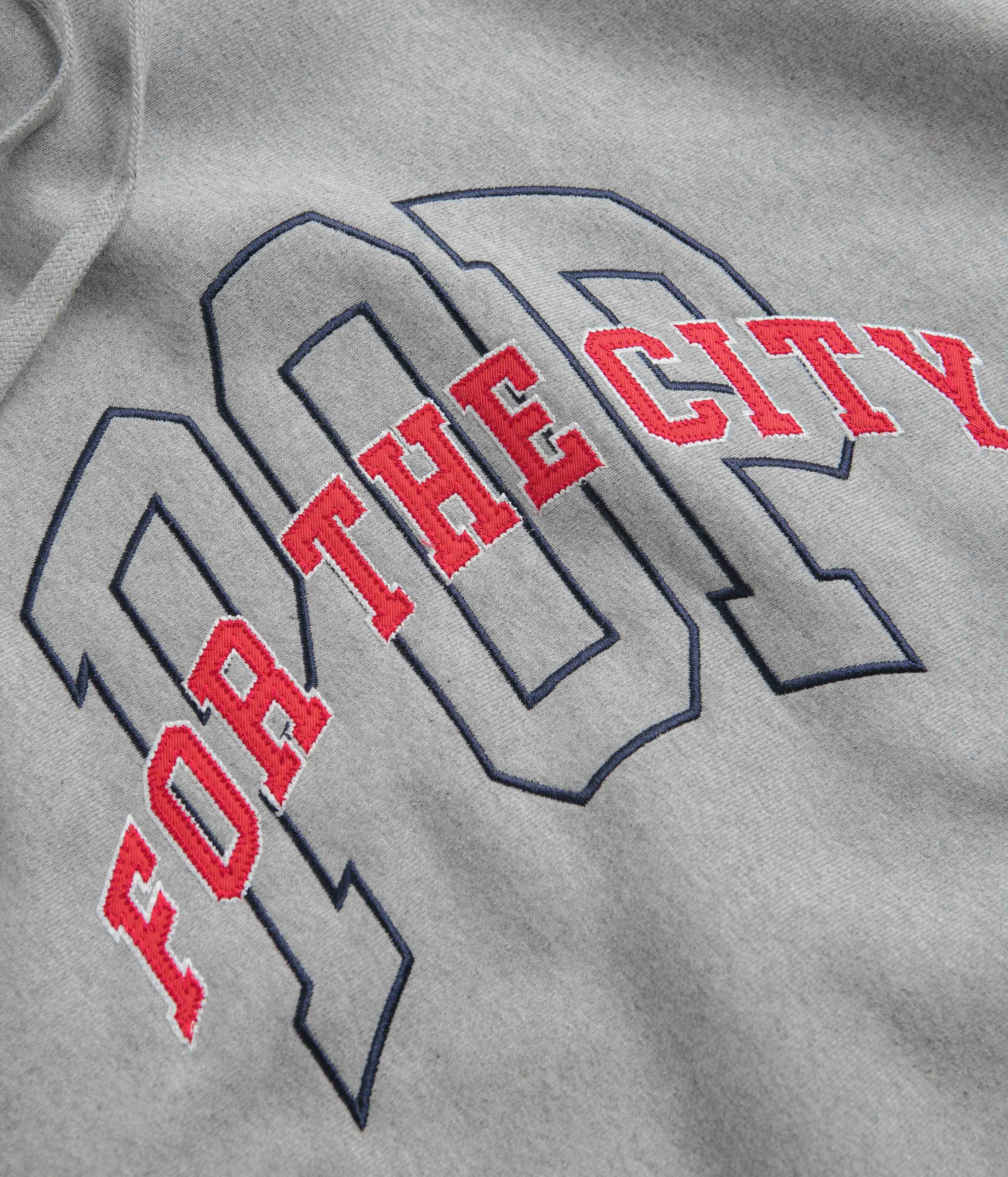 Pop Trading Company x FTC Hoodie - Heather Grey - Image 3