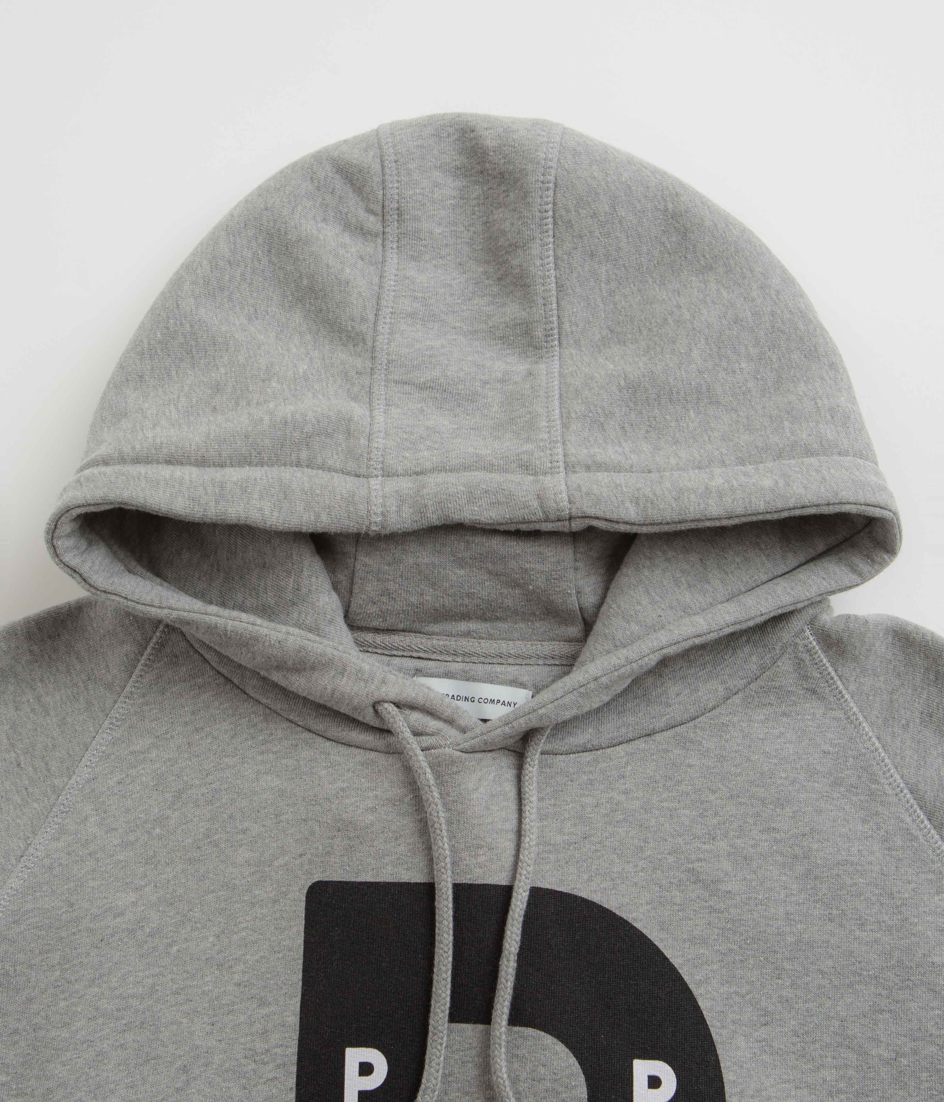 Pop Trading Company x Miffy Big P Hoodie - Light Grey Heather - Image 2