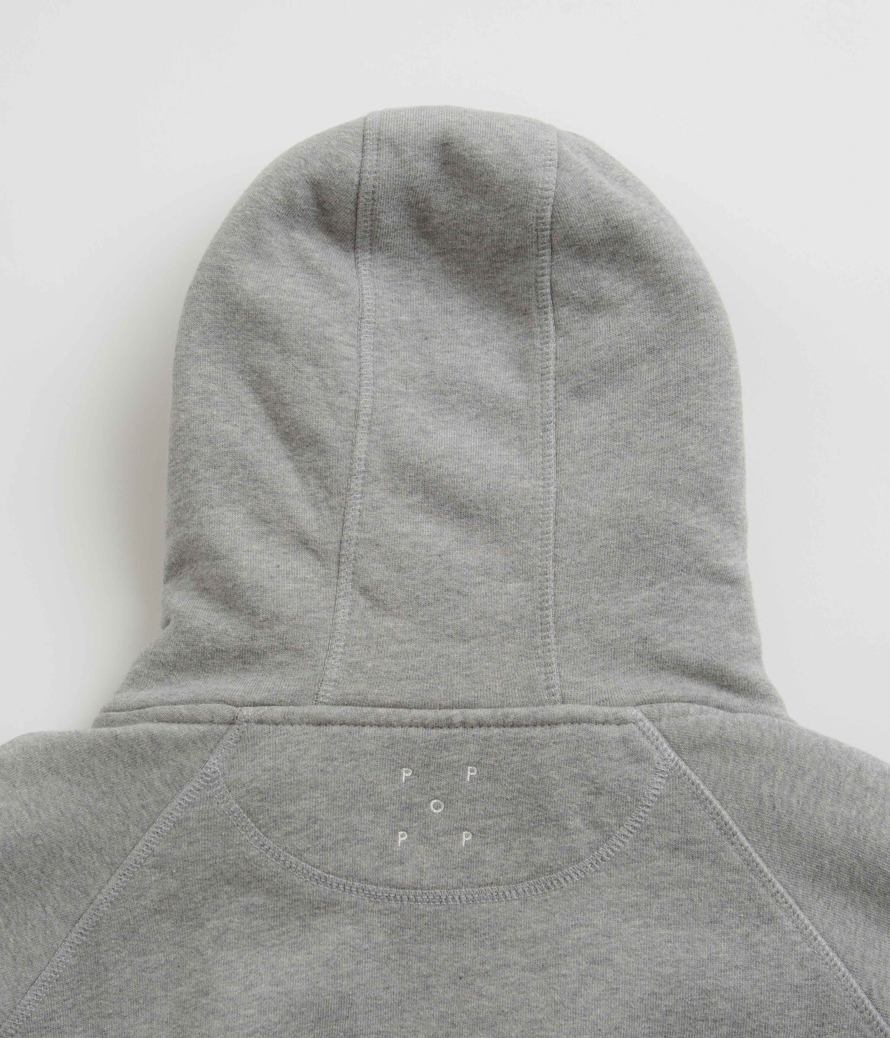 Pop Trading Company x Miffy Big P Hoodie - Light Grey Heather - Image 4