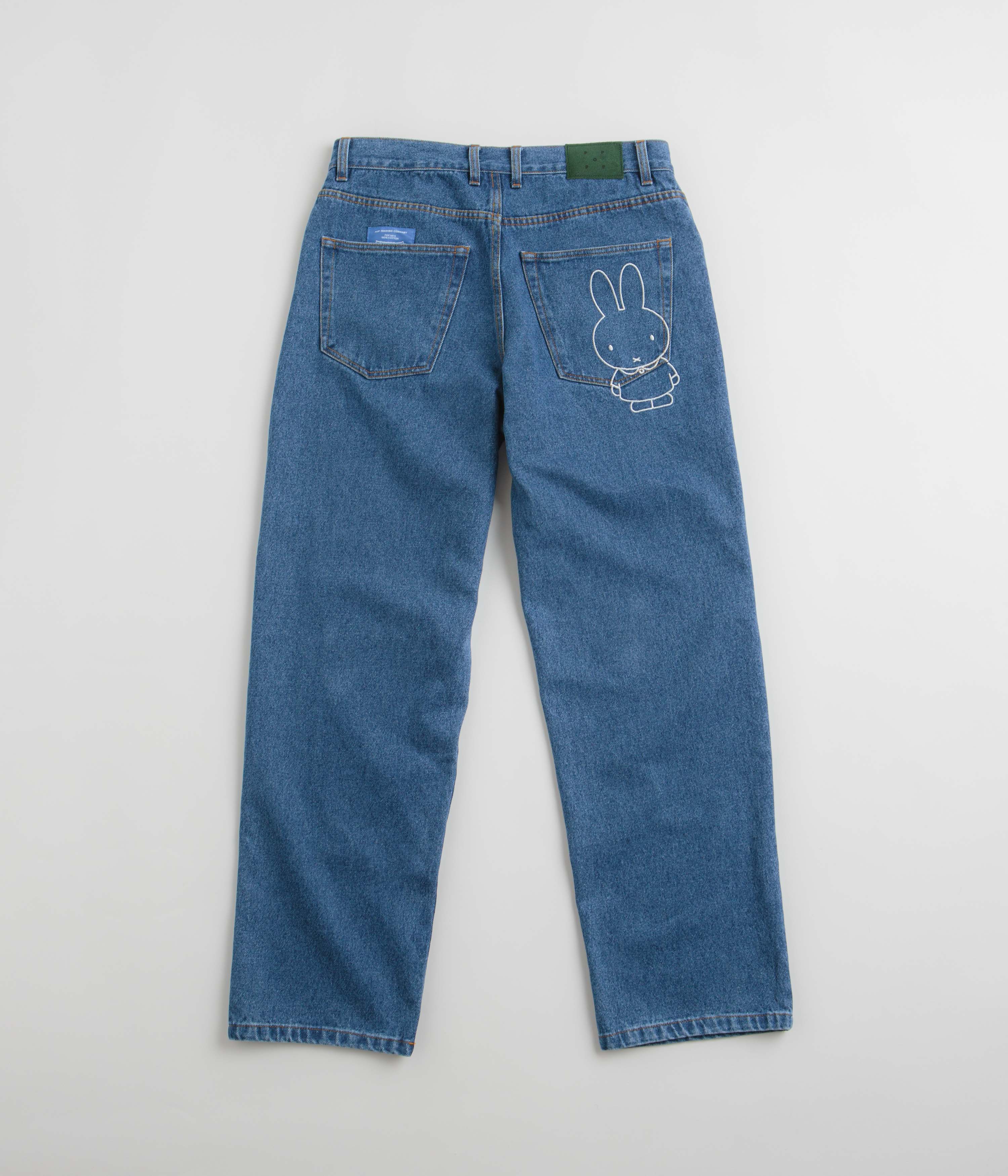 Pop Trading Company x Miffy DRS Denim Jeans - Dark Stonewash - Image 3
