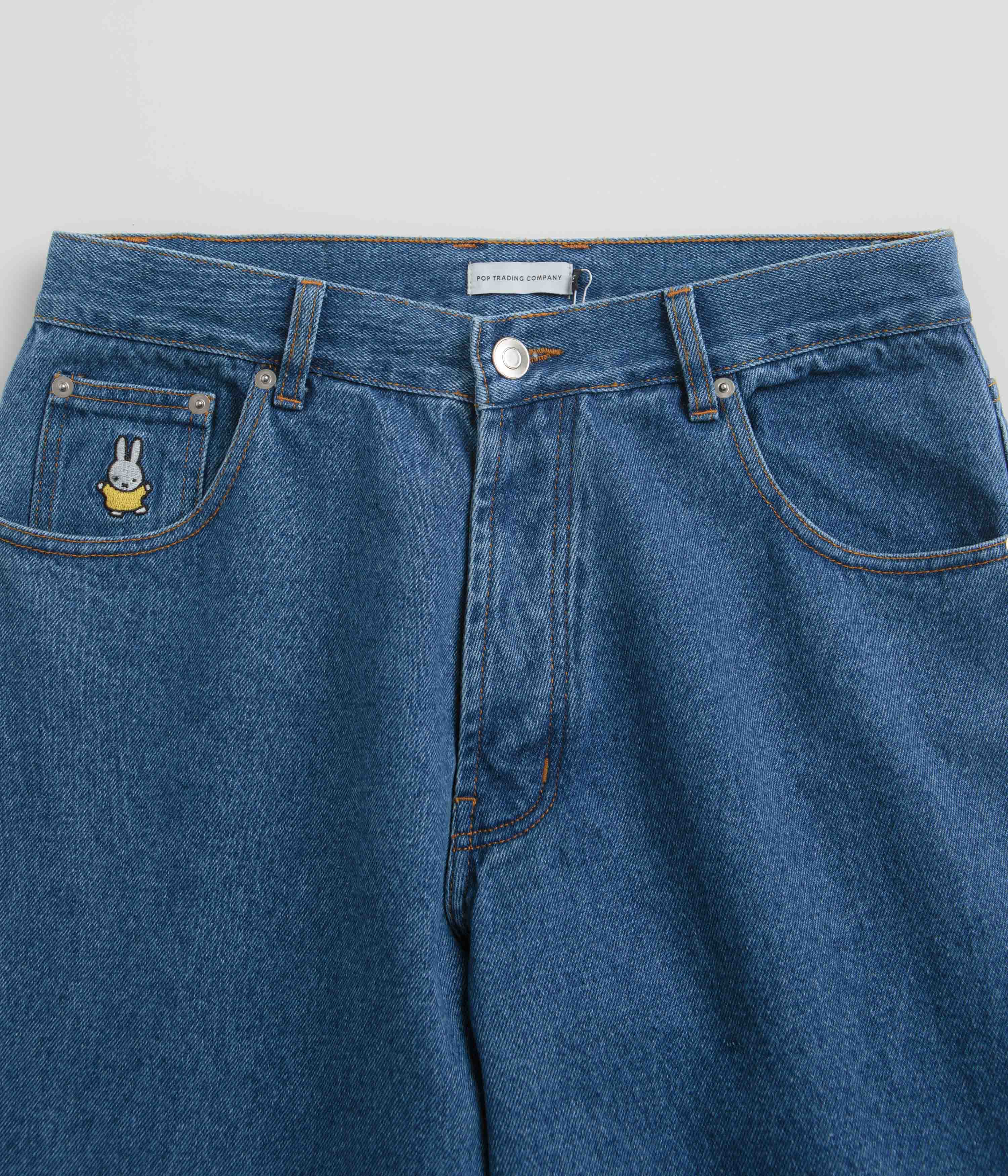 Pop Trading Company x Miffy DRS Denim Jeans - Dark Stonewash - Image 4