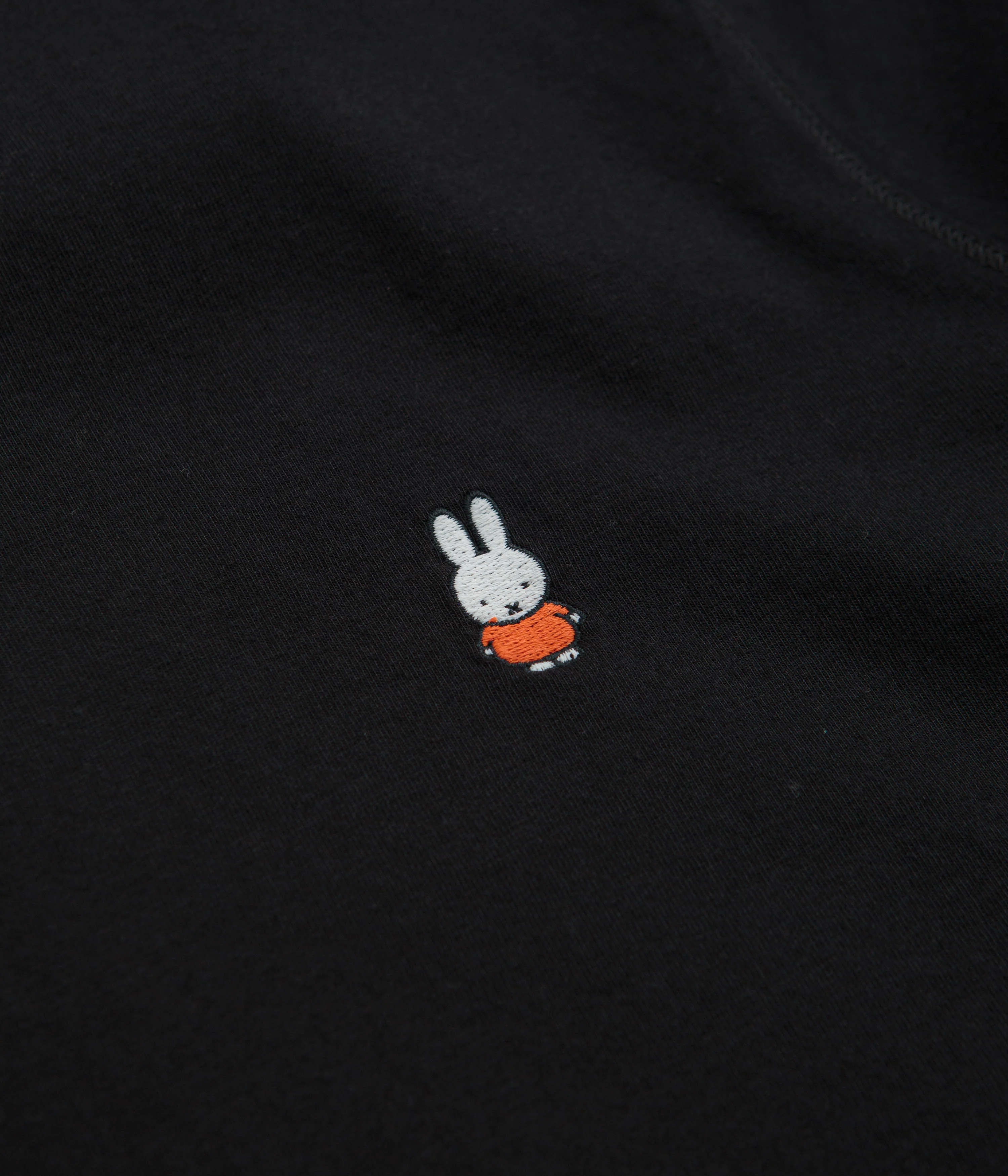 Pop Trading Company x Miffy Embroidered T-Shirt - Black - Image 3