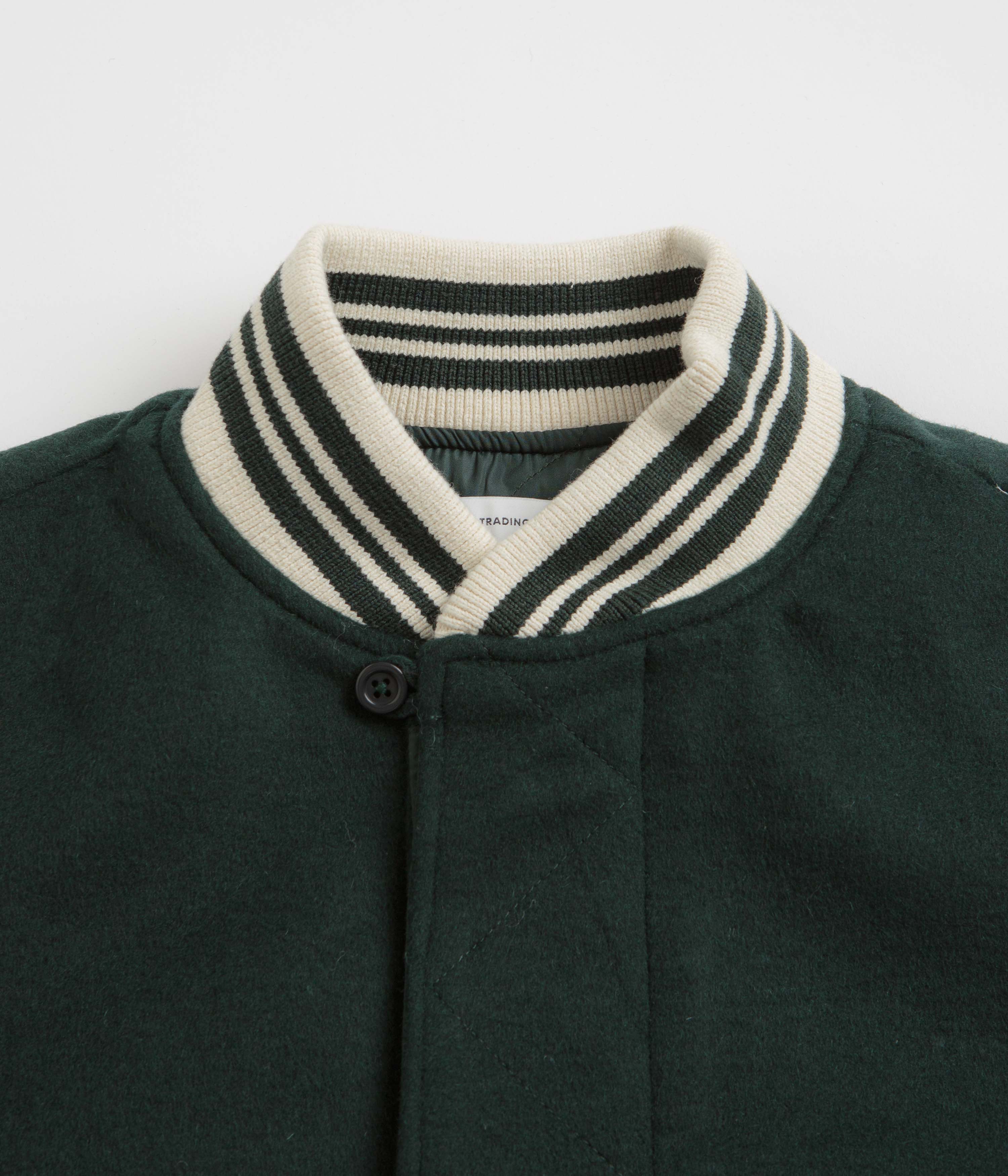 Pop Trading Company x Parra Varsity Jacket - Pine Green - Image 7