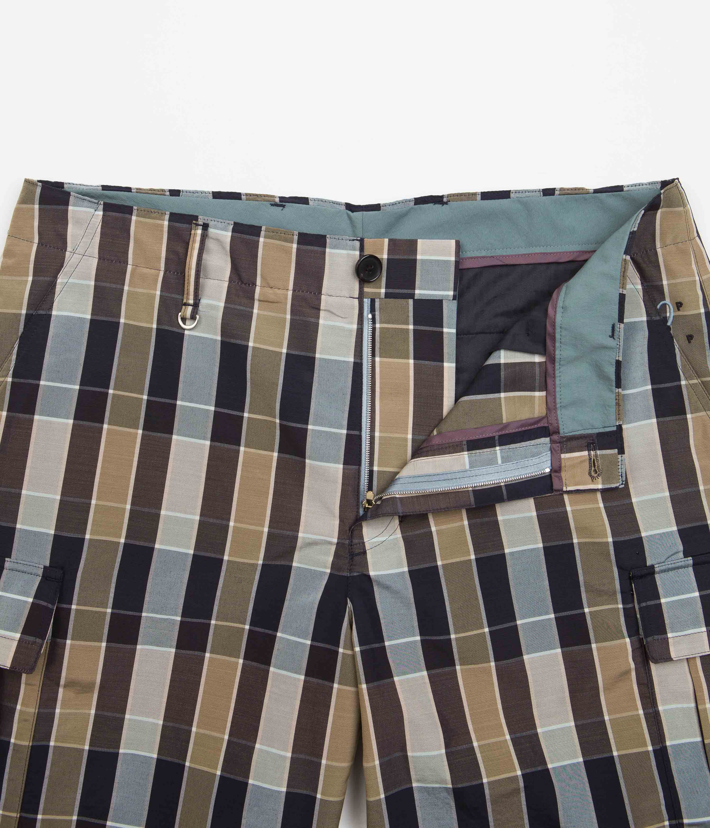 Pop Trading Company x Paul Smith Cargo Shorts - Blue - Image 5