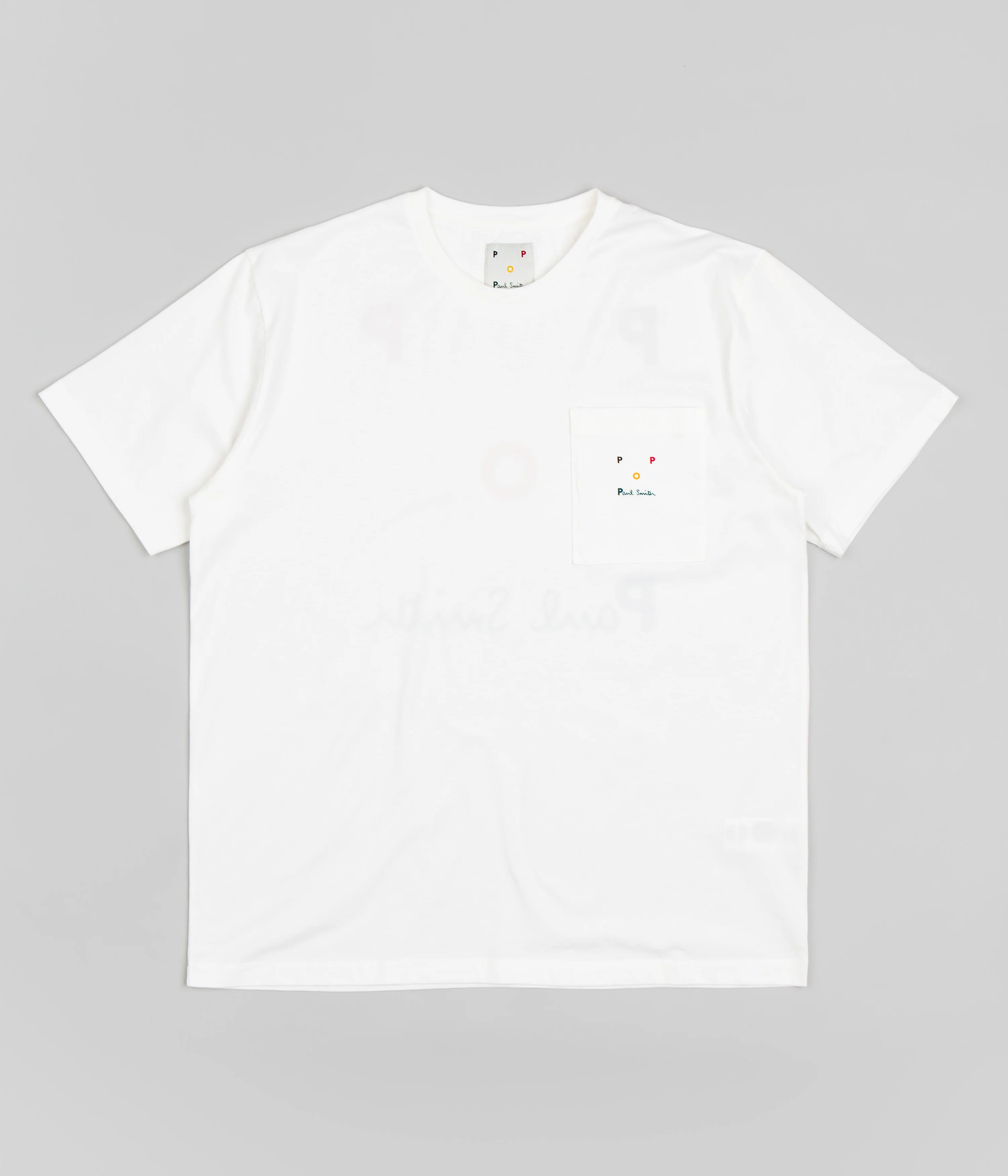 Pop Trading Company x Paul Smith Embroidered Logo T-Shirt - White - Image 2