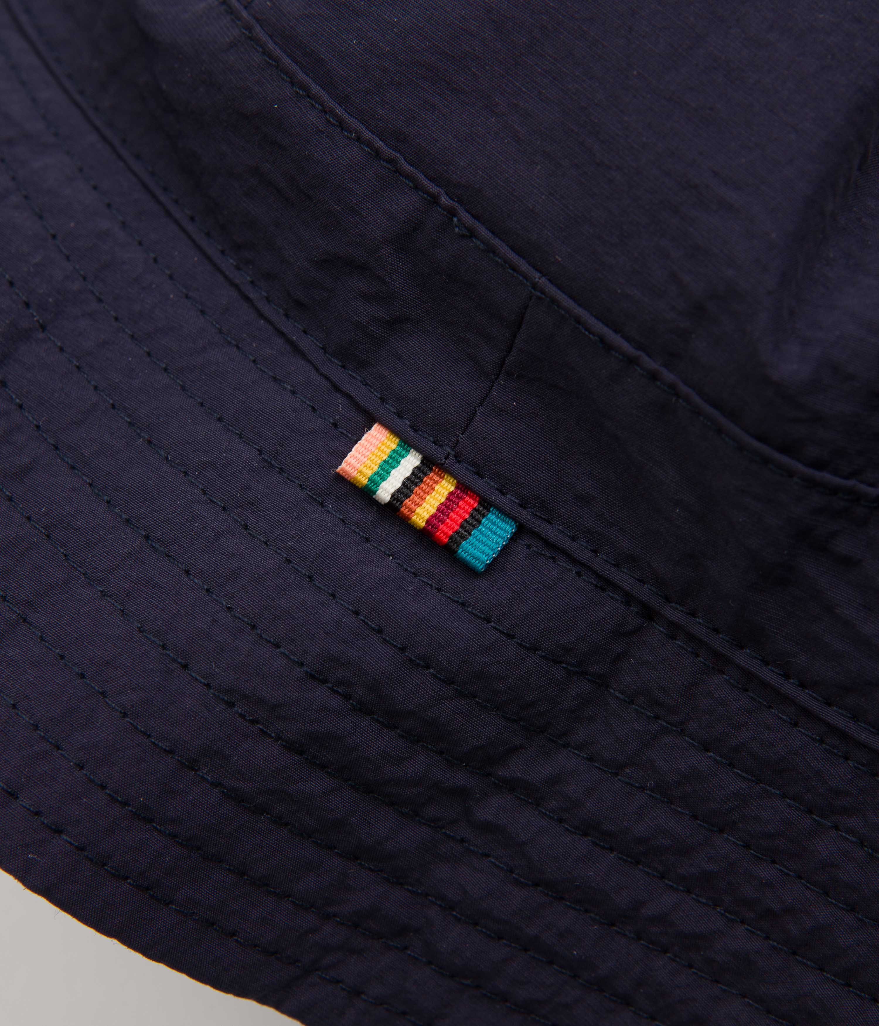 Pop Trading Company x Paul Smith Reversible Bucket Hat - Navy - Image 3