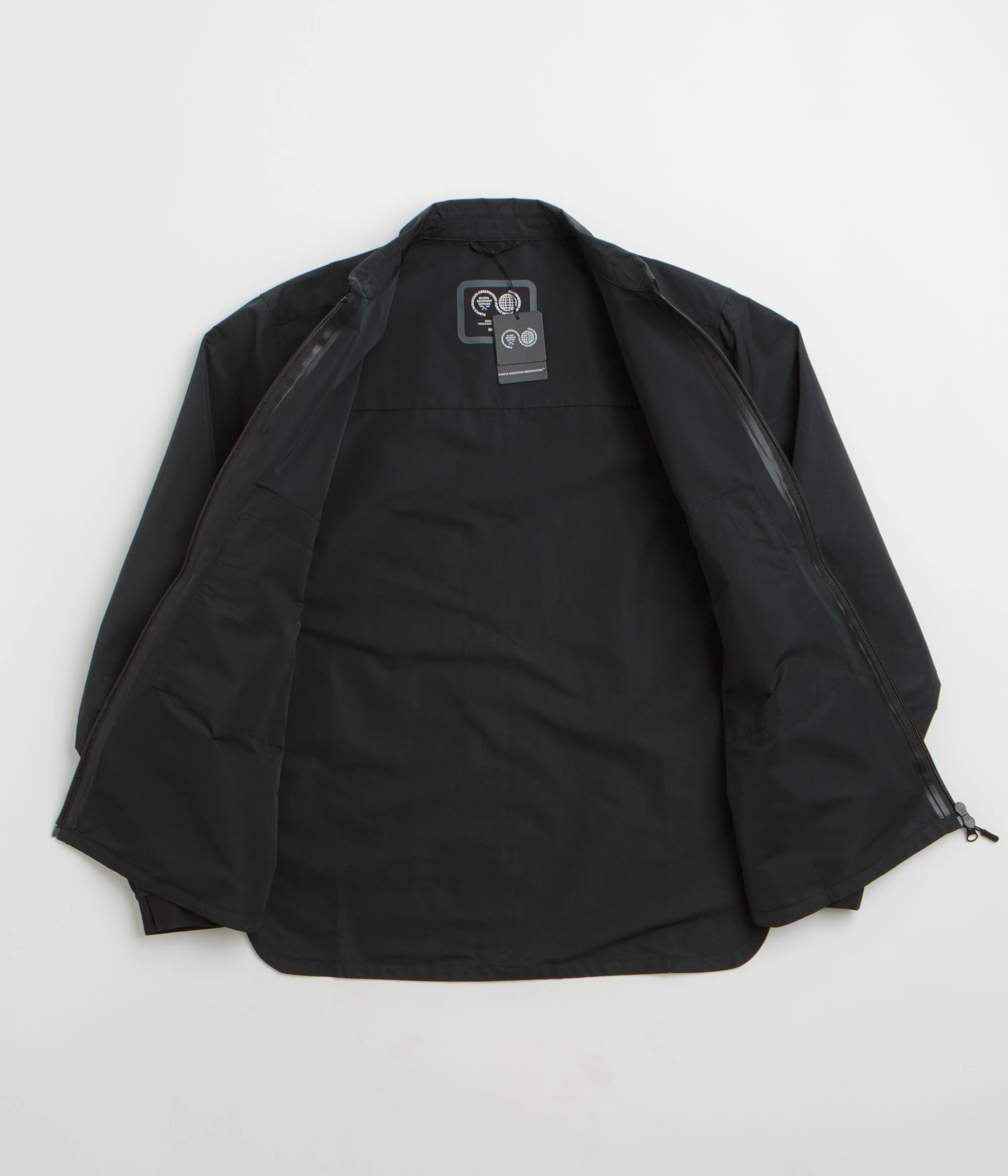 Purple Mountain Observatory Climate Overshirt Jacket - Black - Image 2