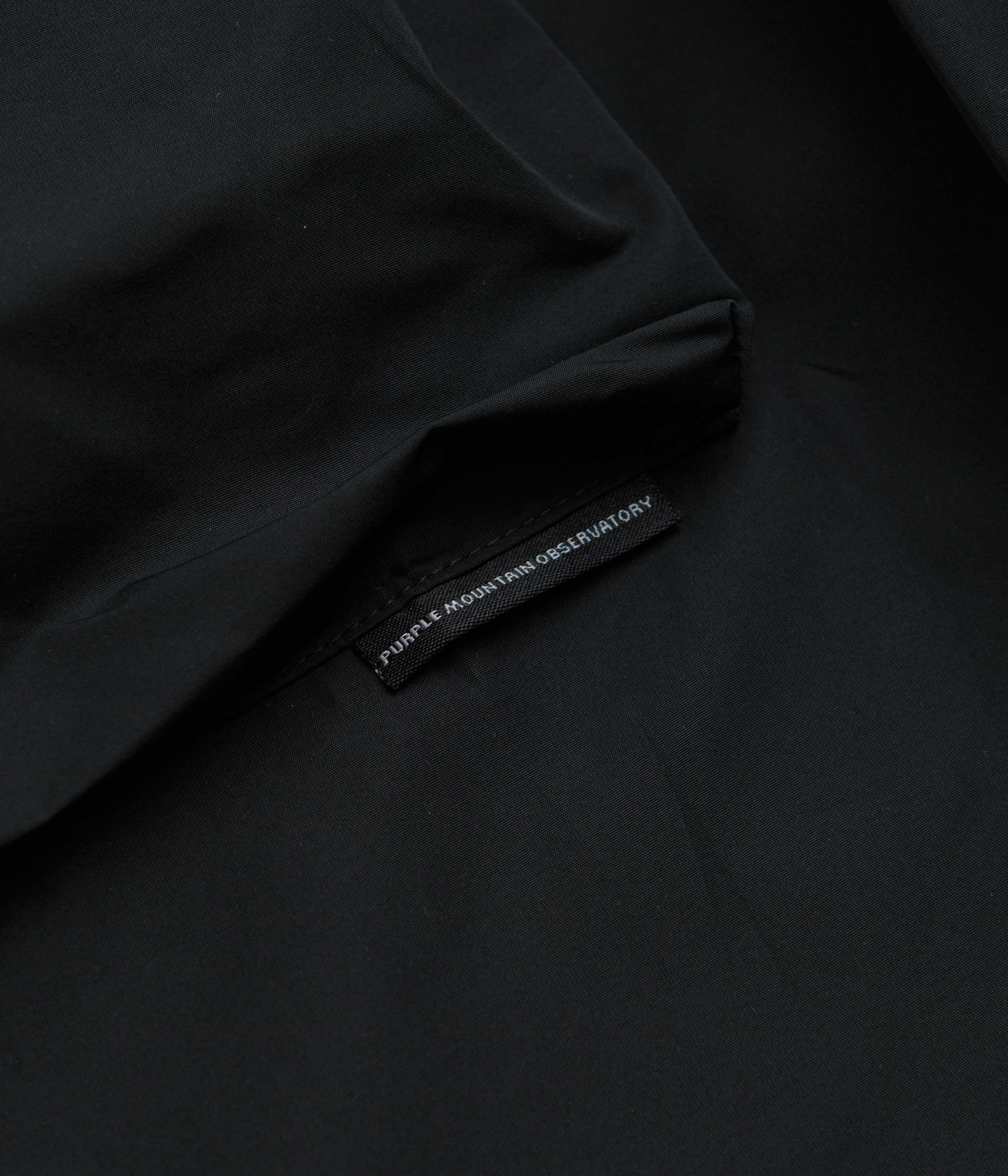 Purple Mountain Observatory Climate Overshirt Jacket - Black - Image 5