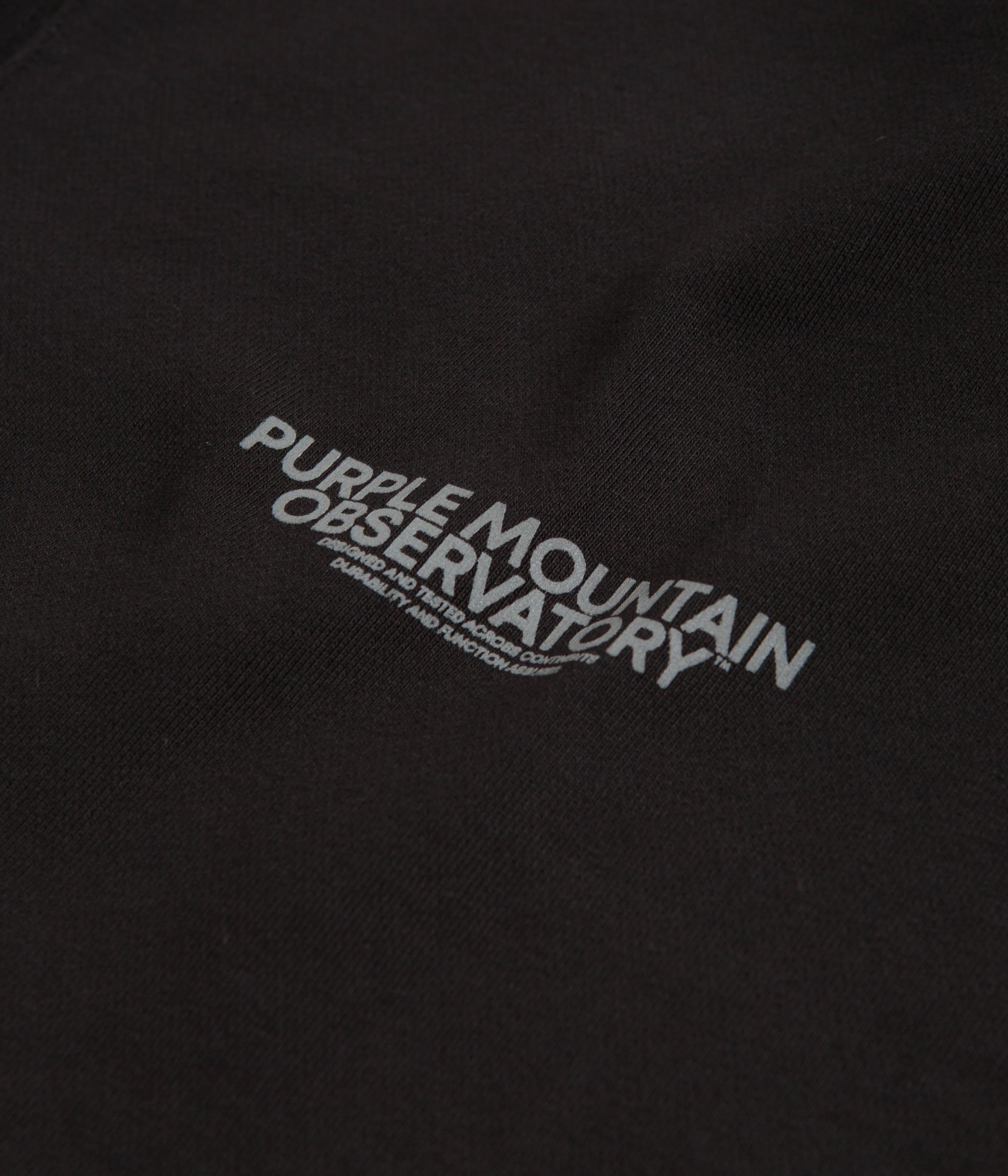 Purple Mountain Observatory Core Logo Hoodie - Black - Image 4