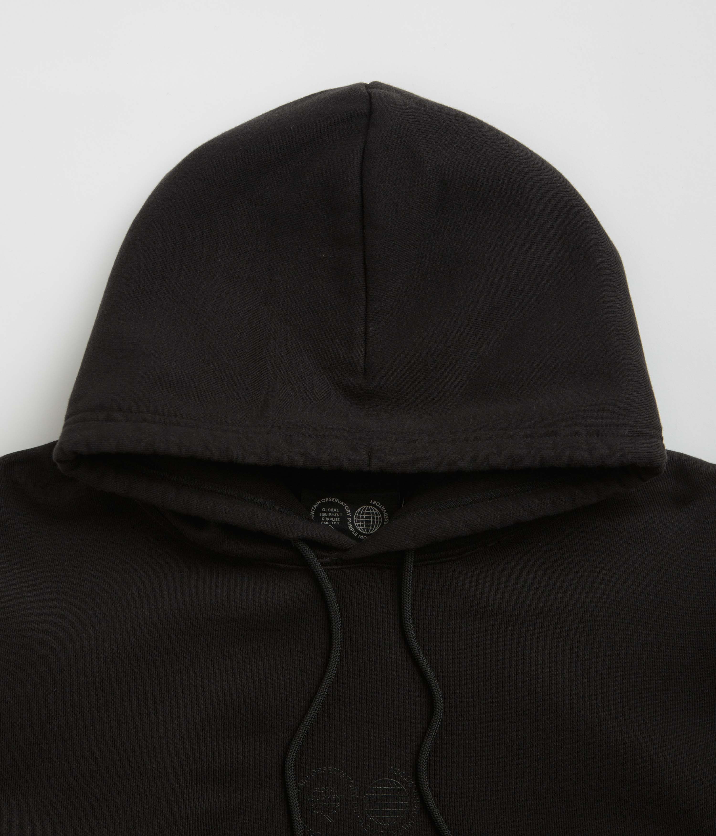 Purple Mountain Observatory Garment Dye Hoodie - Black - Image 4