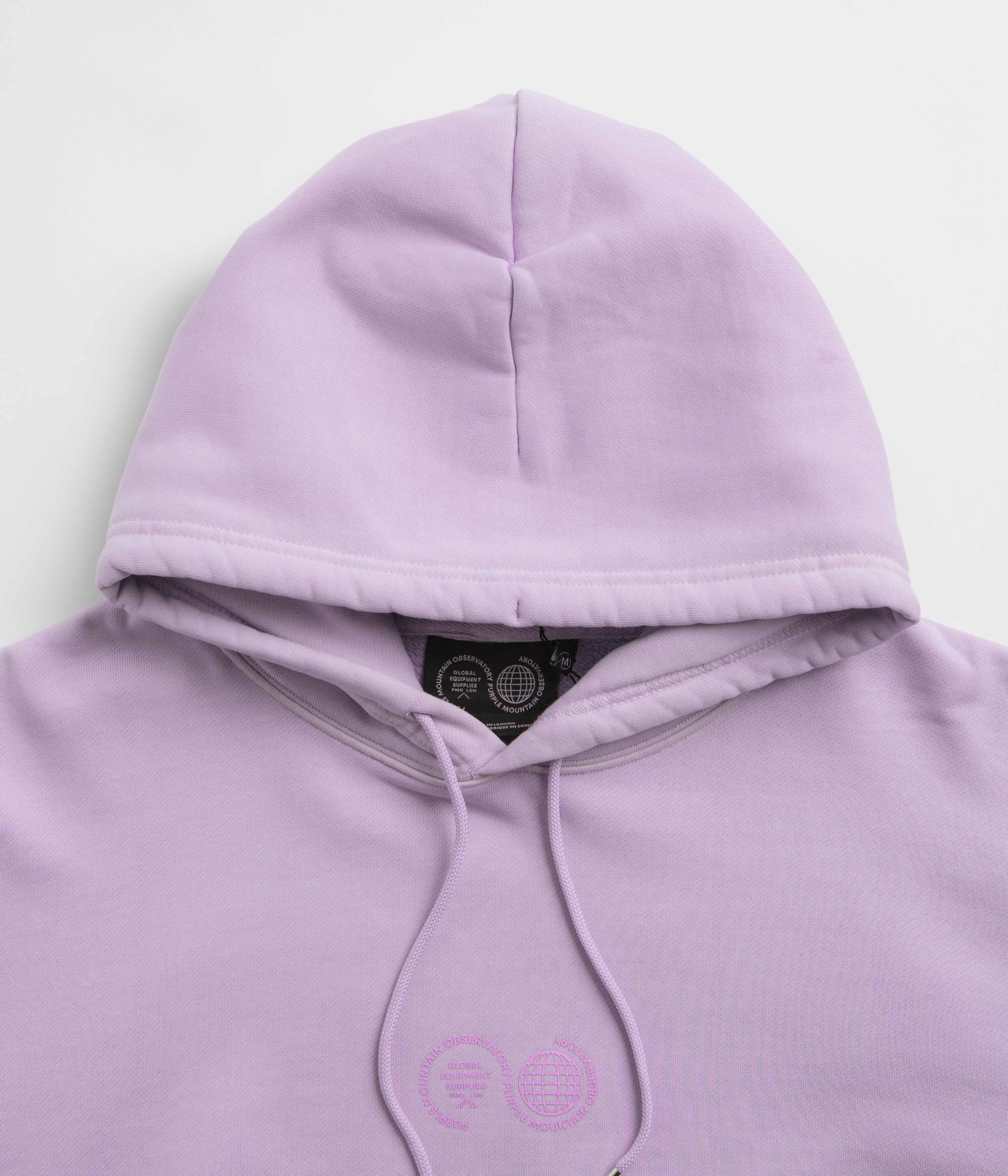 Purple Mountain Observatory Garment Dye Hoodie - Lilac - Image 4