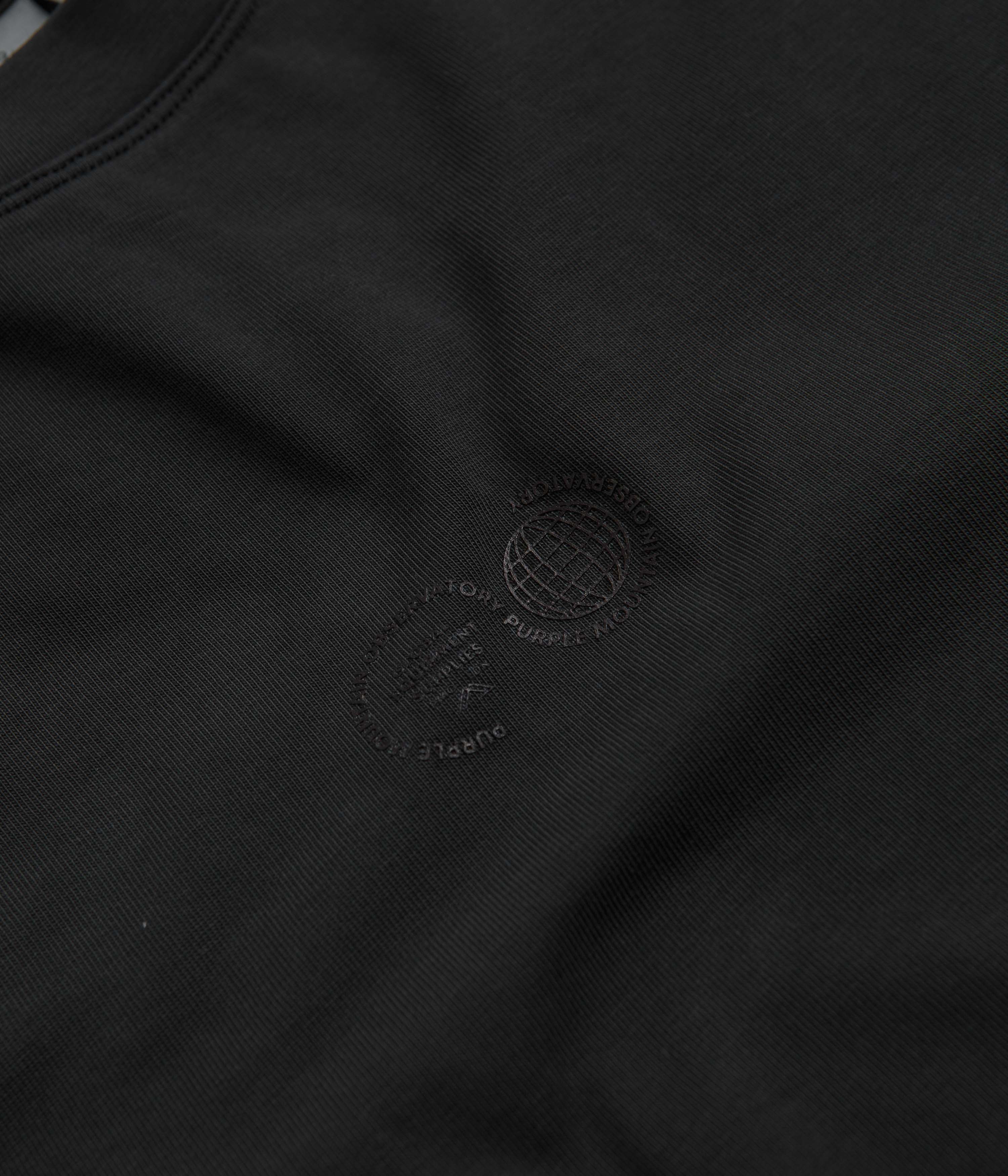 Purple Mountain Observatory Garment Dyed T-Shirt - Black - Image 2