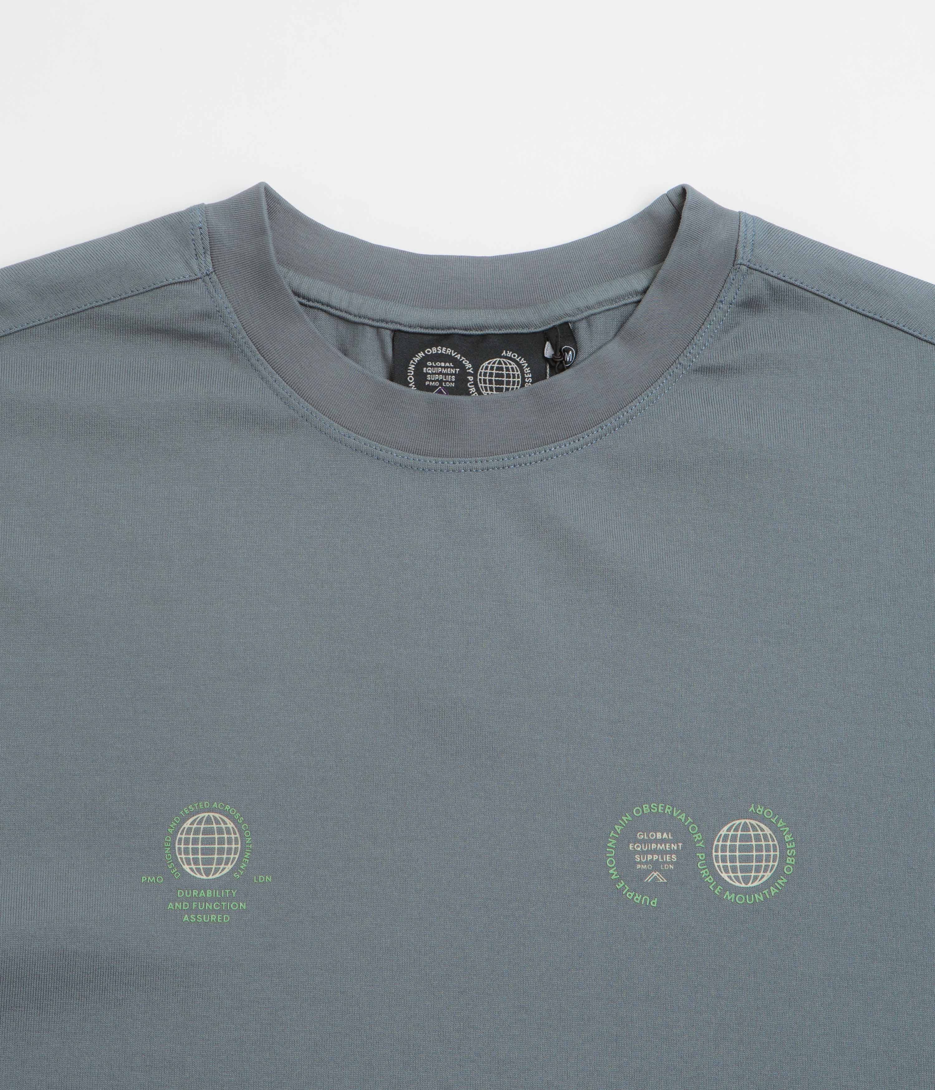Purple Mountain Observatory Globe Long Sleeve T-Shirt - Stormy - Image 3