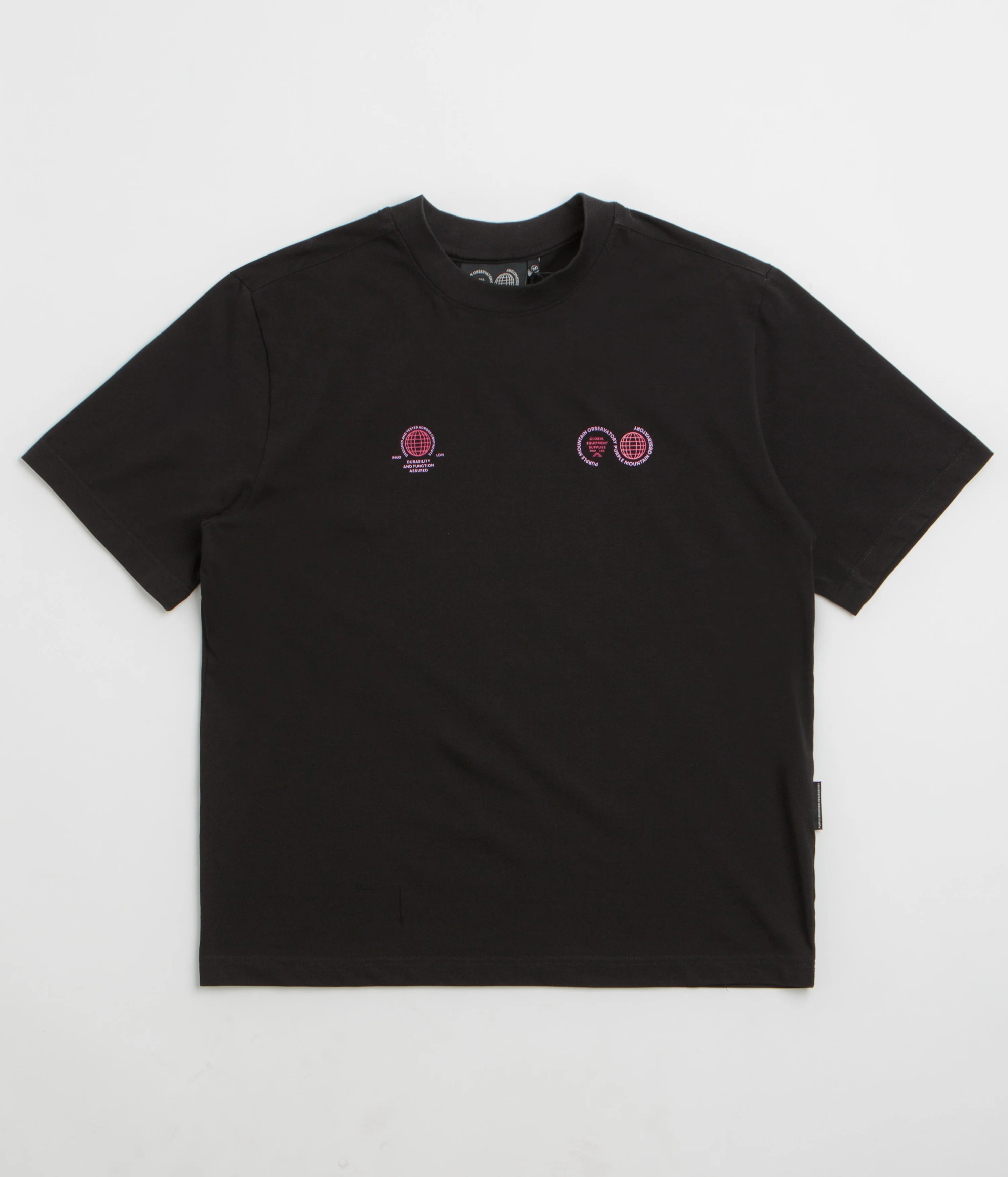 Purple Mountain Observatory Globe T-Shirt - Black / Purple - Image 2