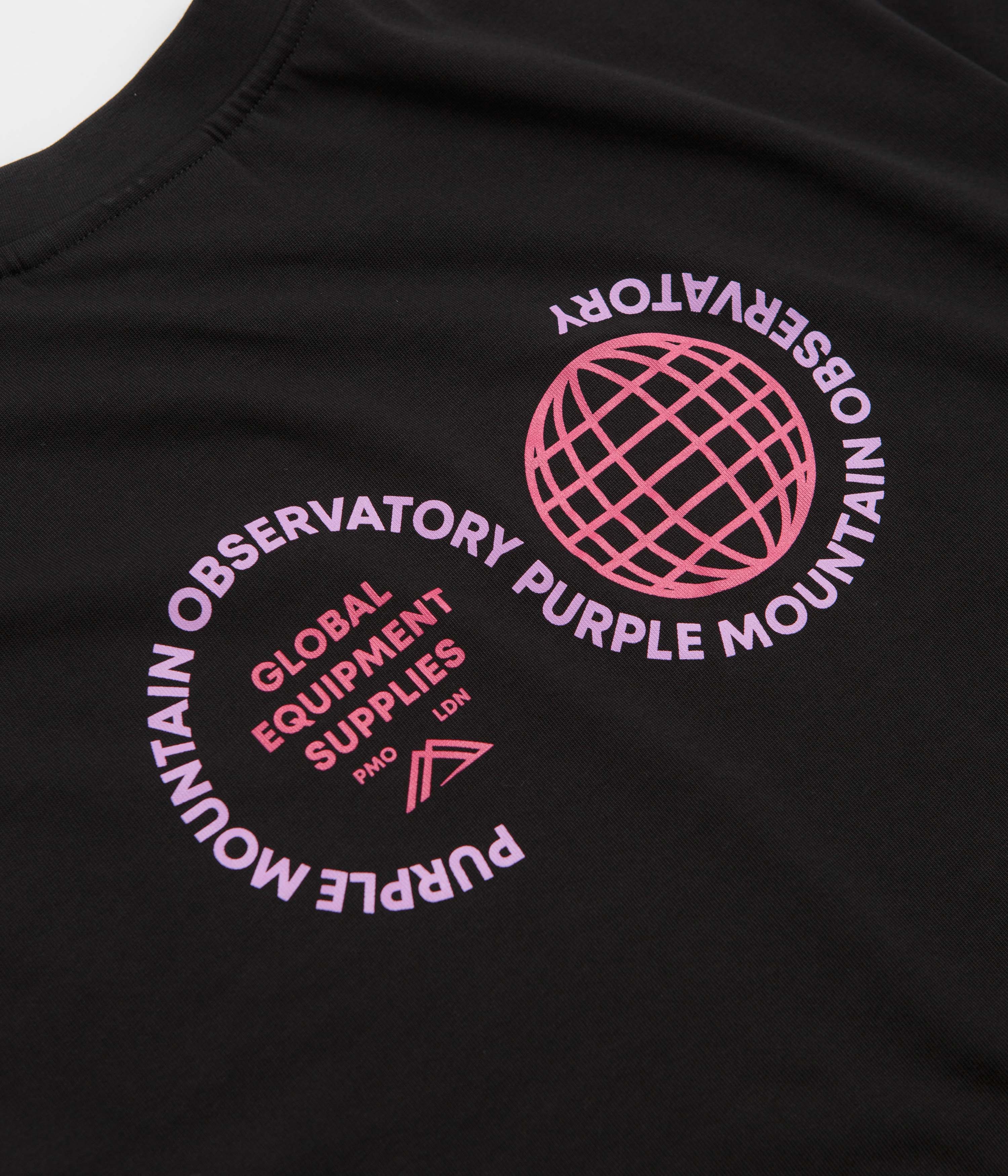 Purple Mountain Observatory Globe T-Shirt - Black / Purple - Image 4