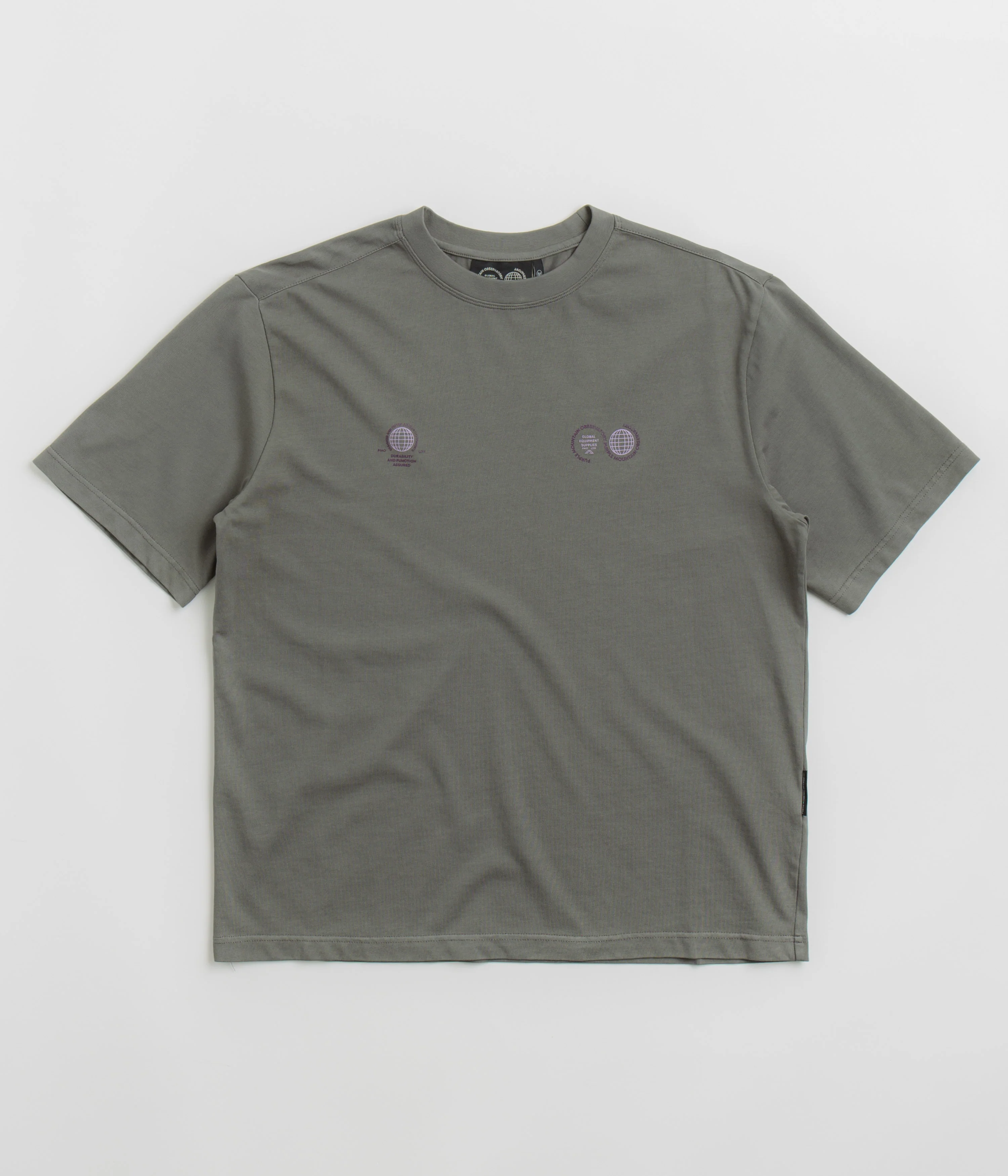 Purple Mountain Observatory Globe T-Shirt - Grey - Image 2