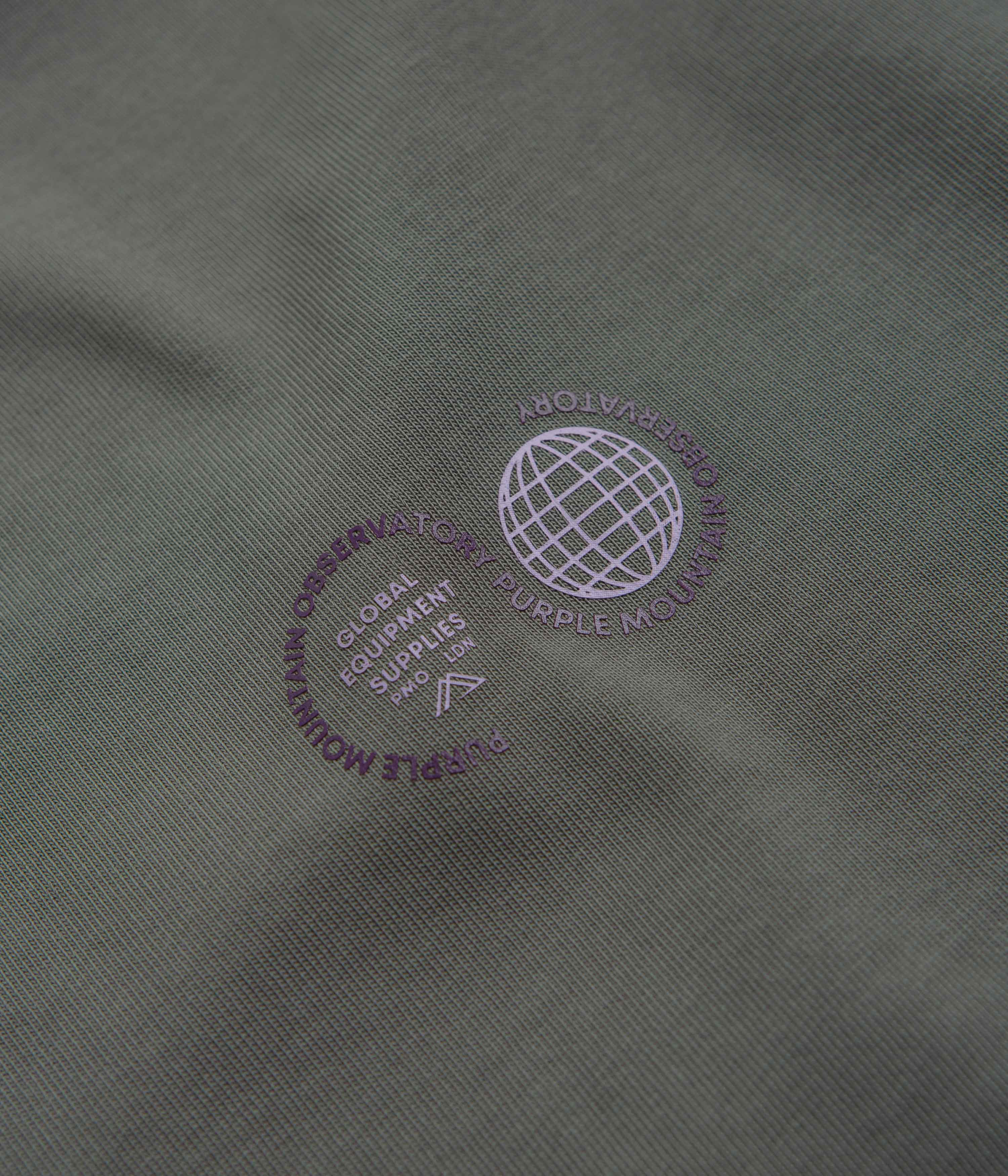 Purple Mountain Observatory Globe T-Shirt - Grey - Image 3