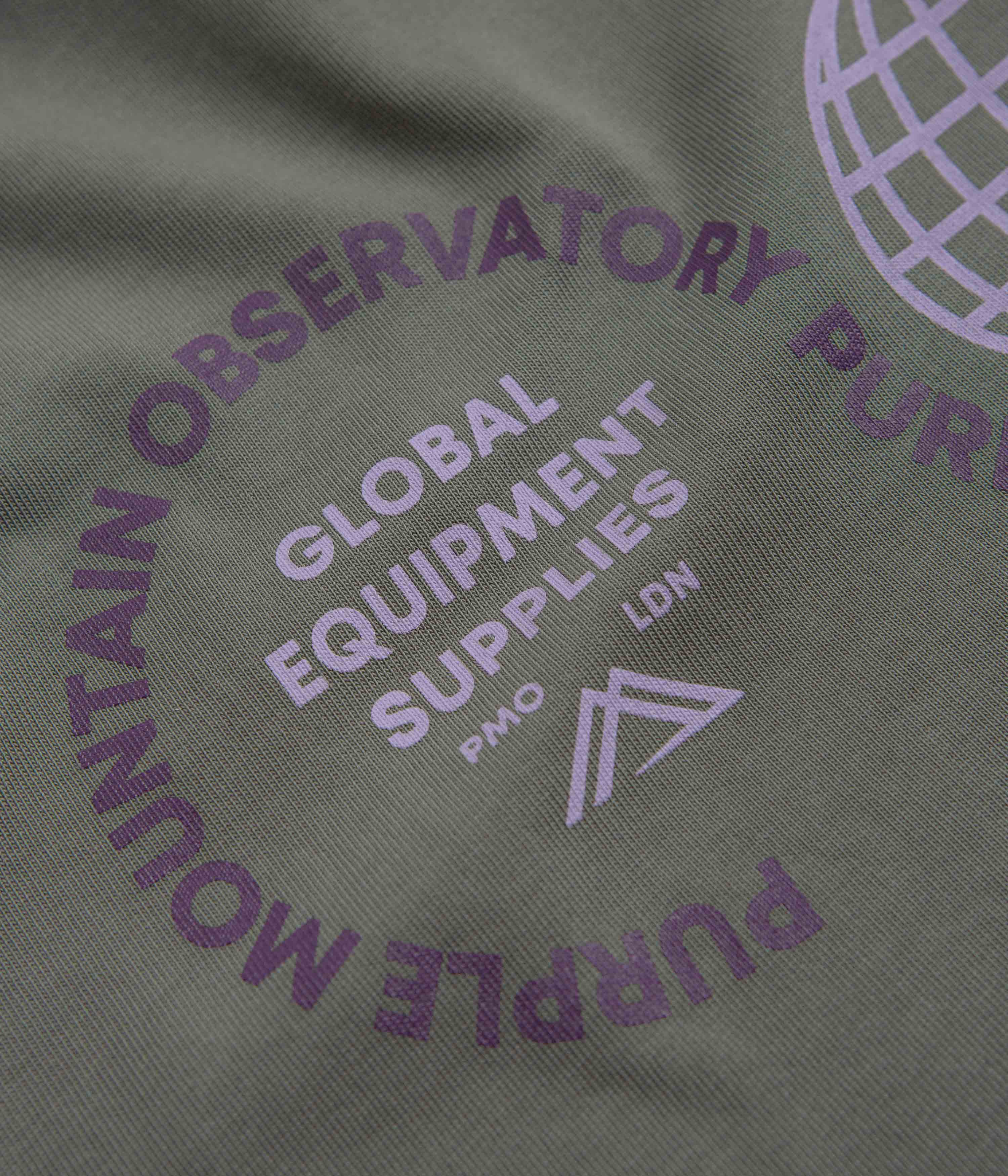 Purple Mountain Observatory Globe T-Shirt - Grey - Image 7