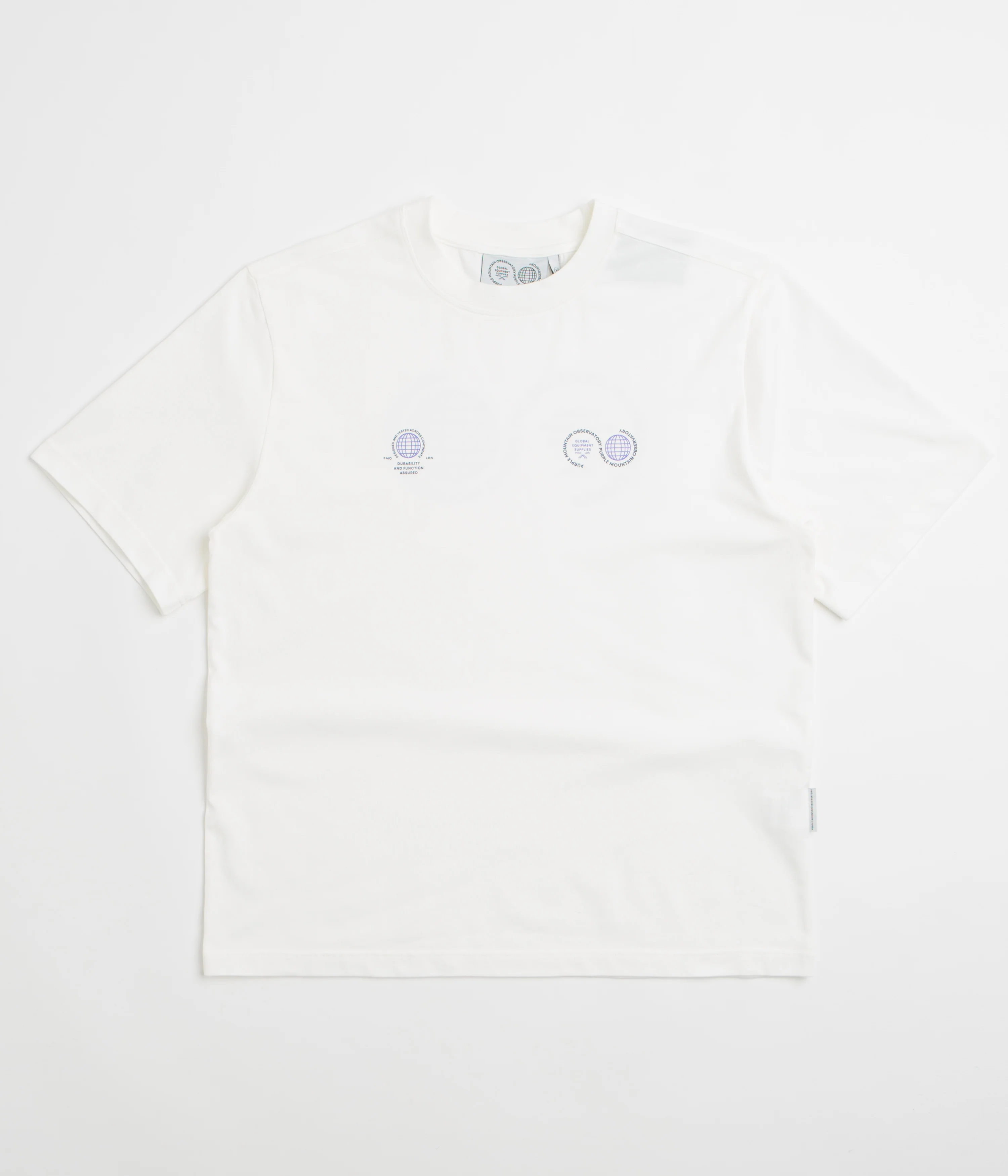 Purple Mountain Observatory Globe T-Shirt - White / Purple - Image 2