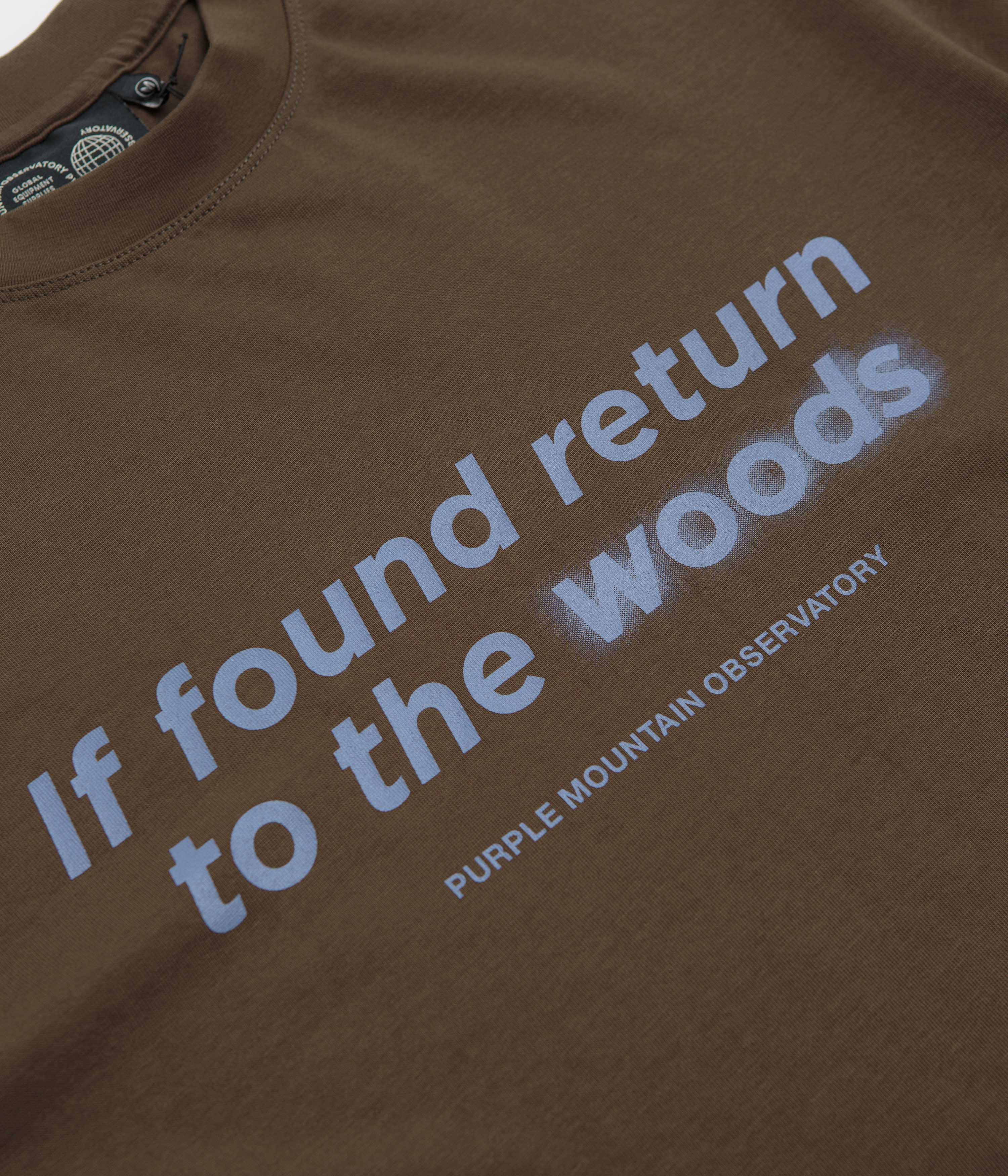 Purple Mountain Observatory Return to the Woods T-Shirt - Dark Olive - Image 3