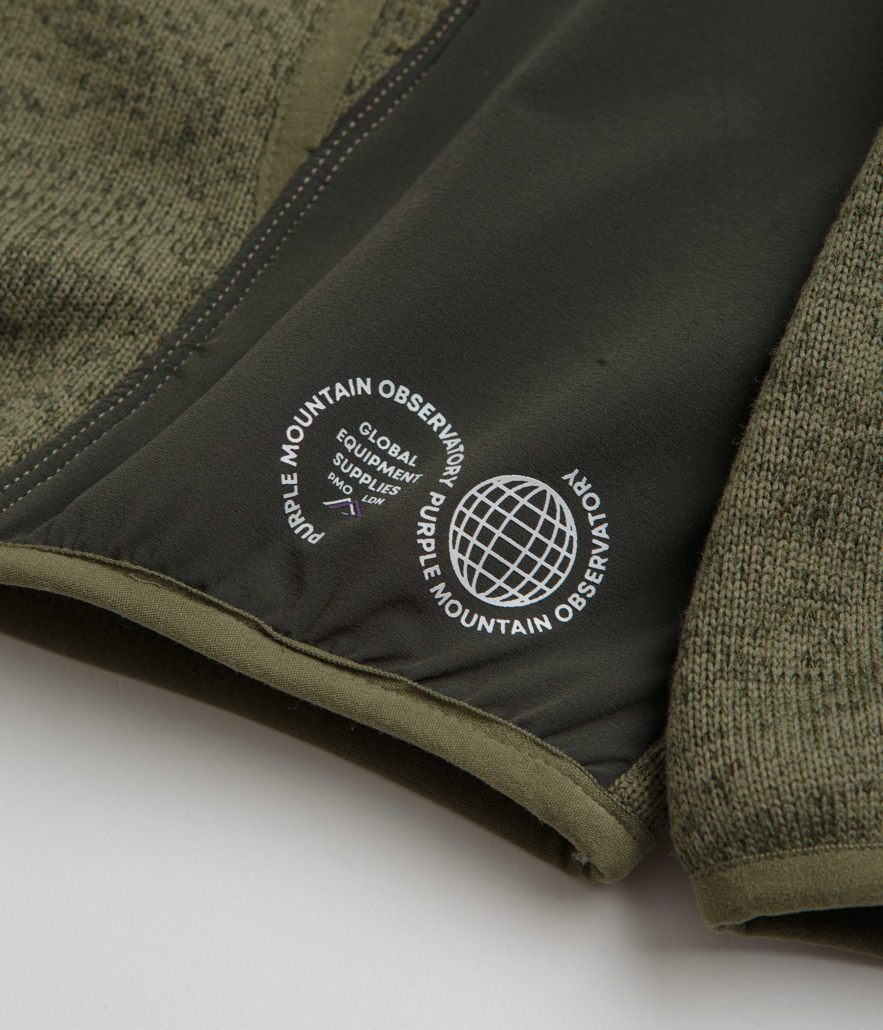 Purple Mountain Observatory Solo Fleck Fleece - Khaki - Image 4