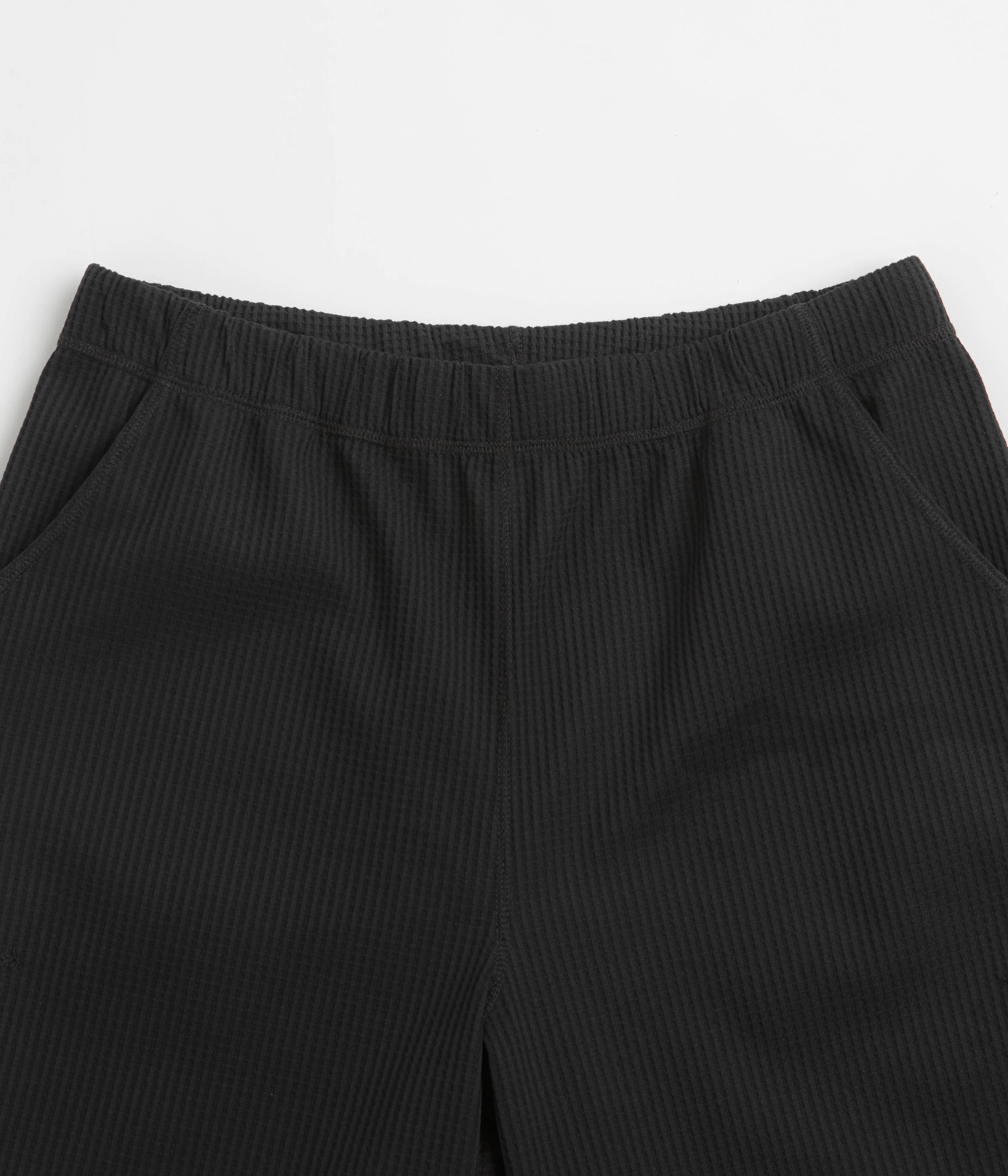 Purple Mountain Observatory Waffle Shorts - Black - Image 4