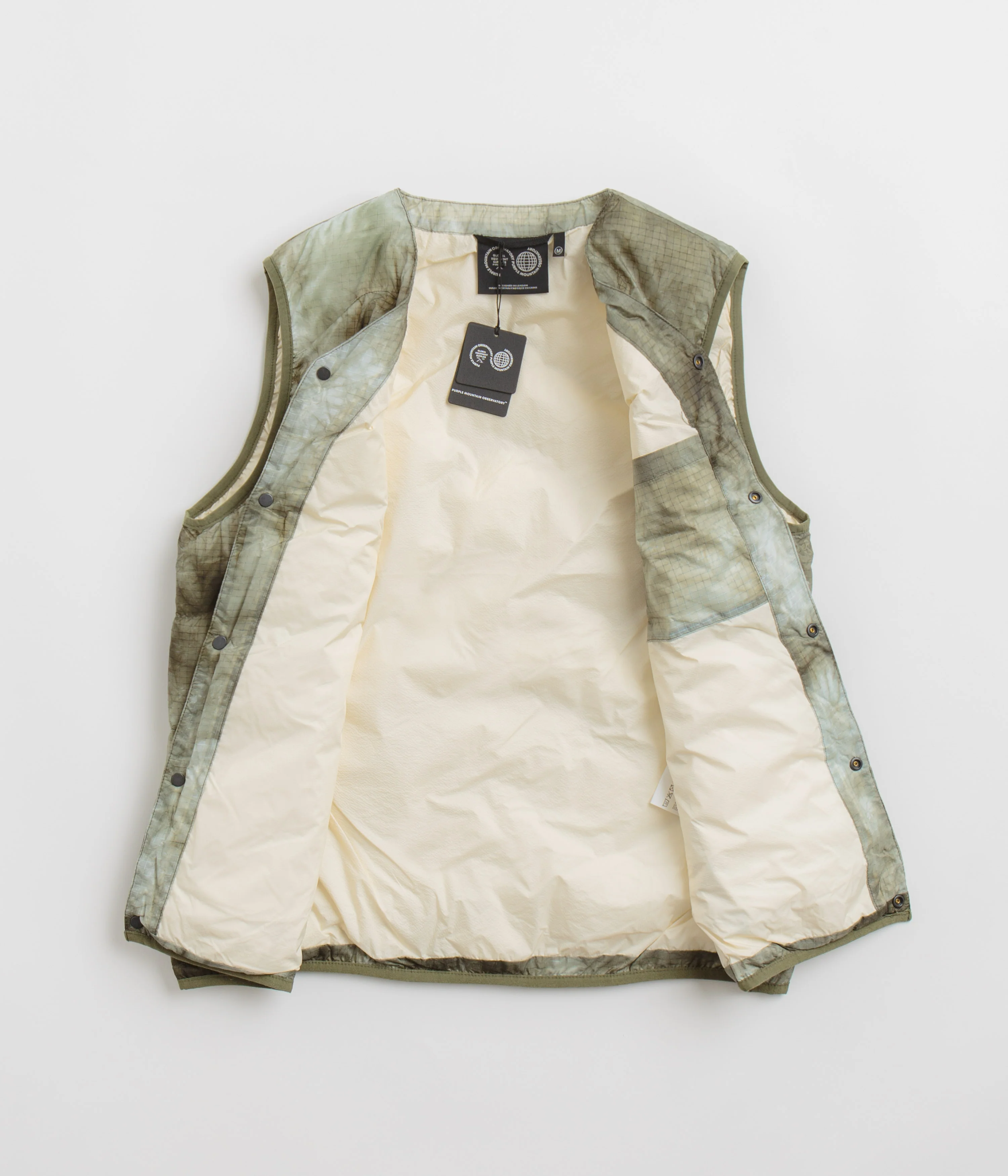 Purple Mountain Observatory Waves Tie Dye Vest - Camo - Image 2