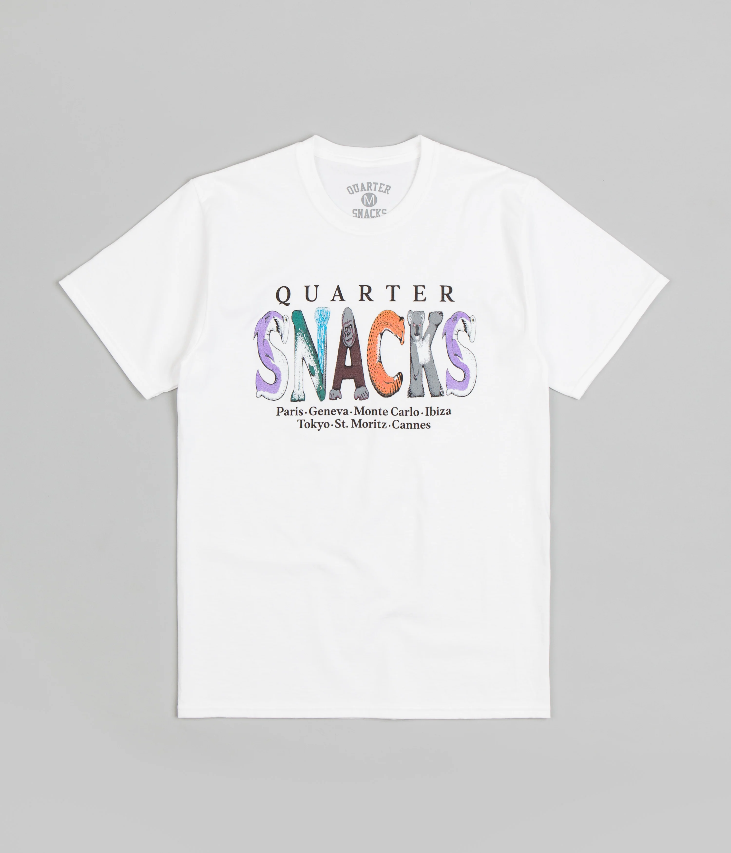 Quartersnacks Jungle Animals T-Shirt - White