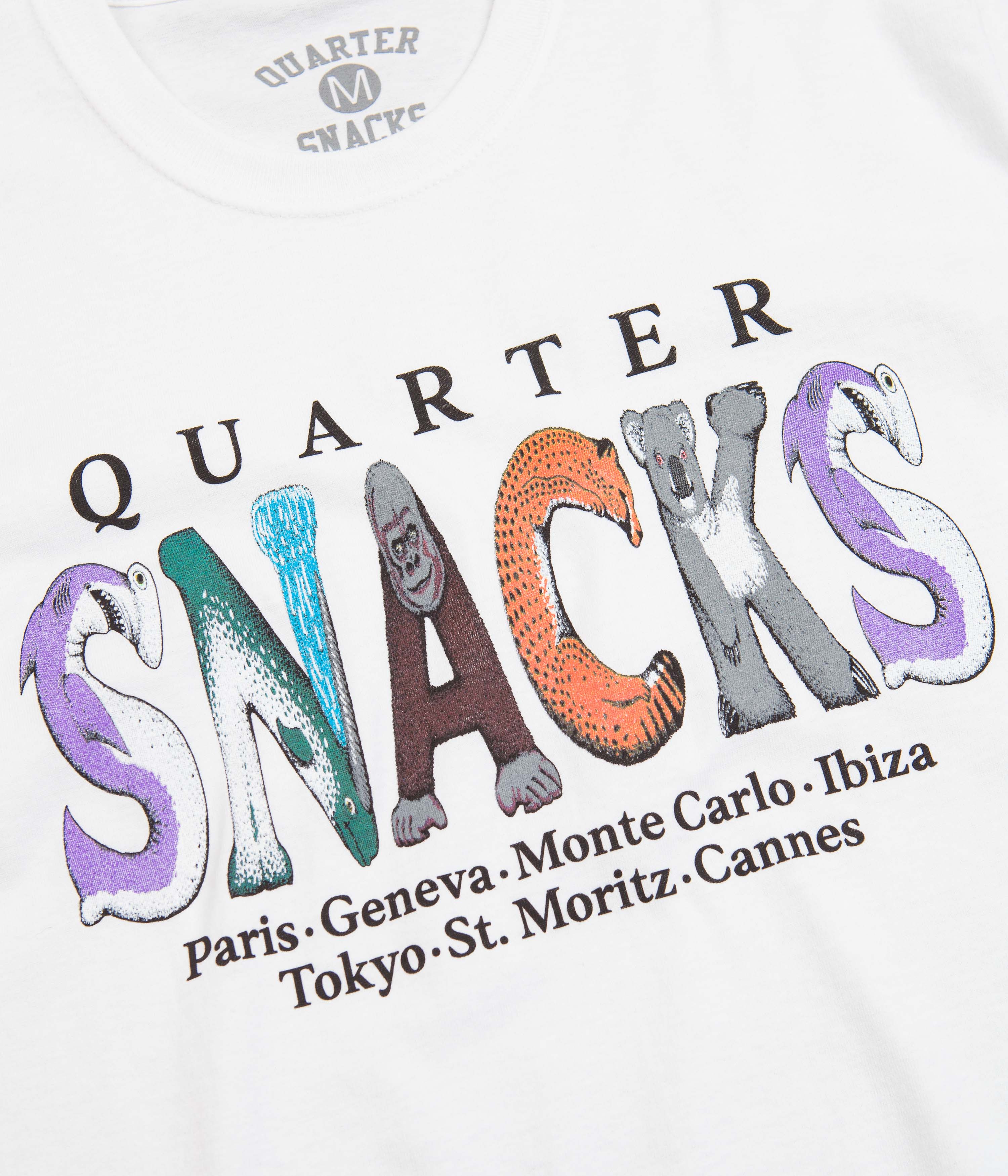 Quartersnacks Jungle Animals T-Shirt - White - Image 2