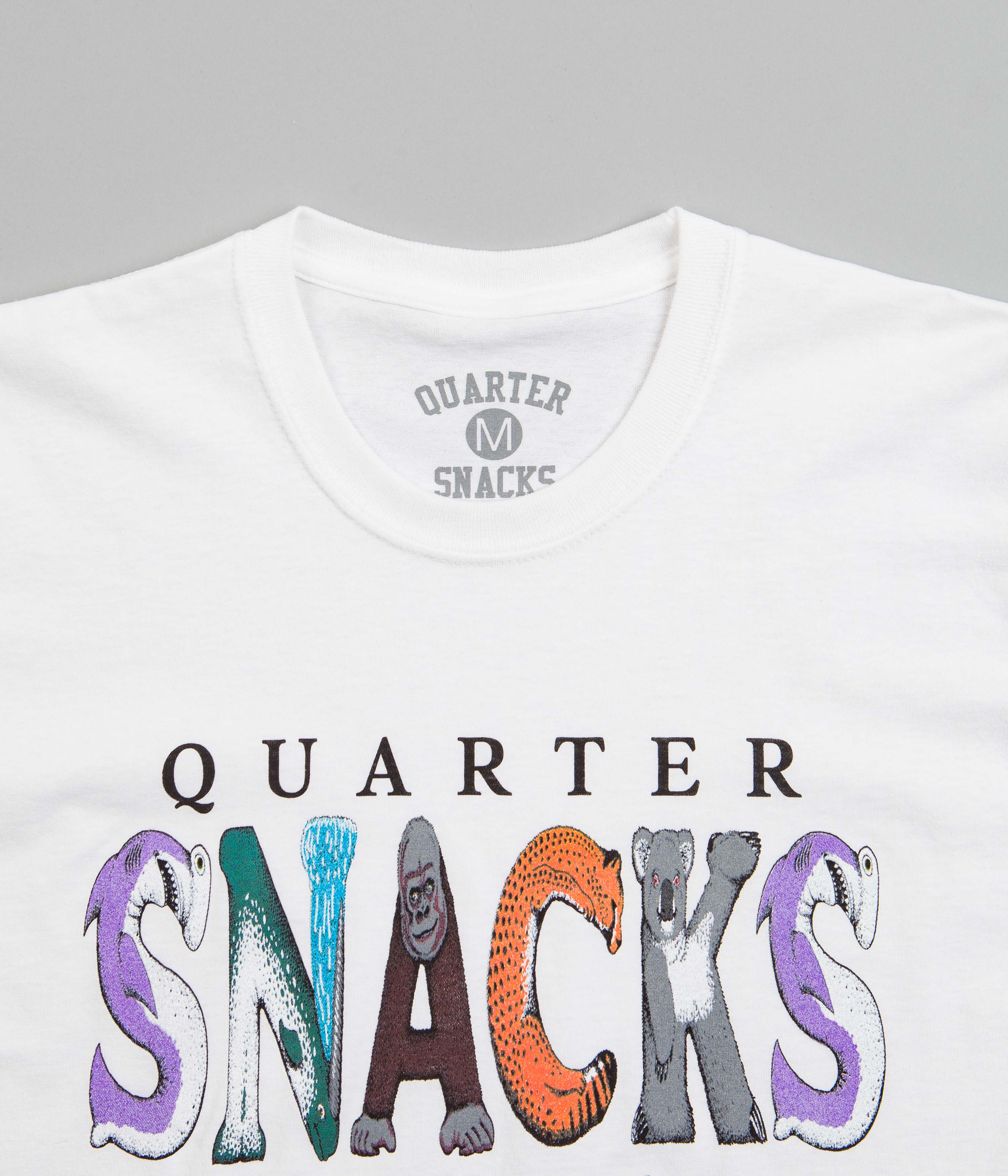 Quartersnacks Jungle Animals T-Shirt - White - Image 3