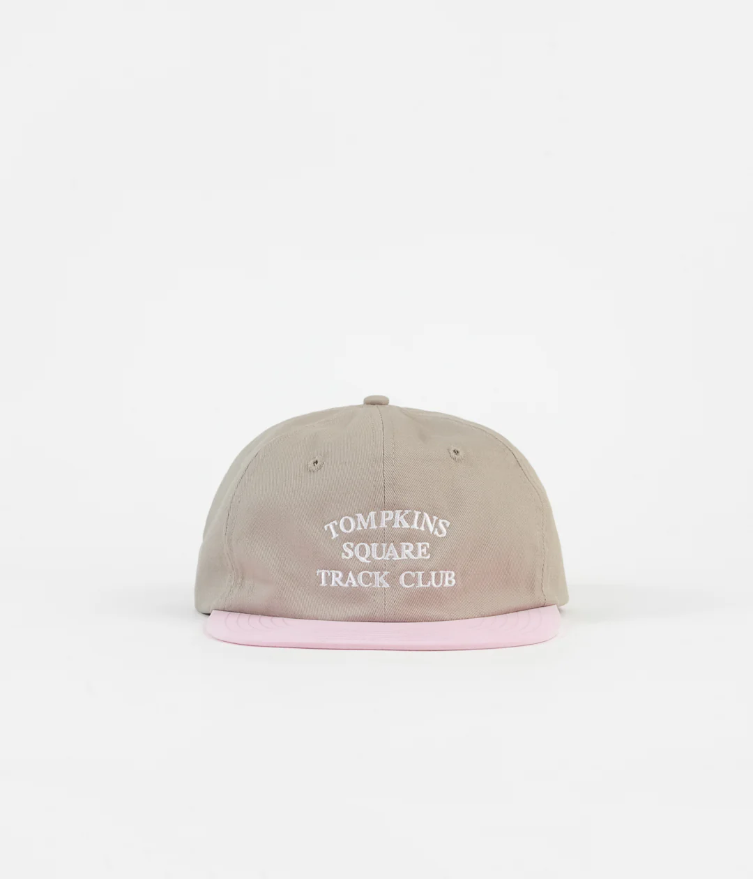 Quartersnacks Track Club Cap - Tan / Pink - Image 2