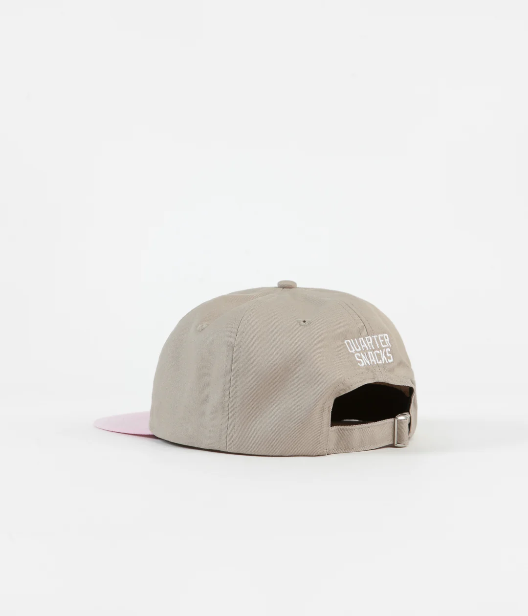 Quartersnacks Track Club Cap - Tan / Pink - Image 3