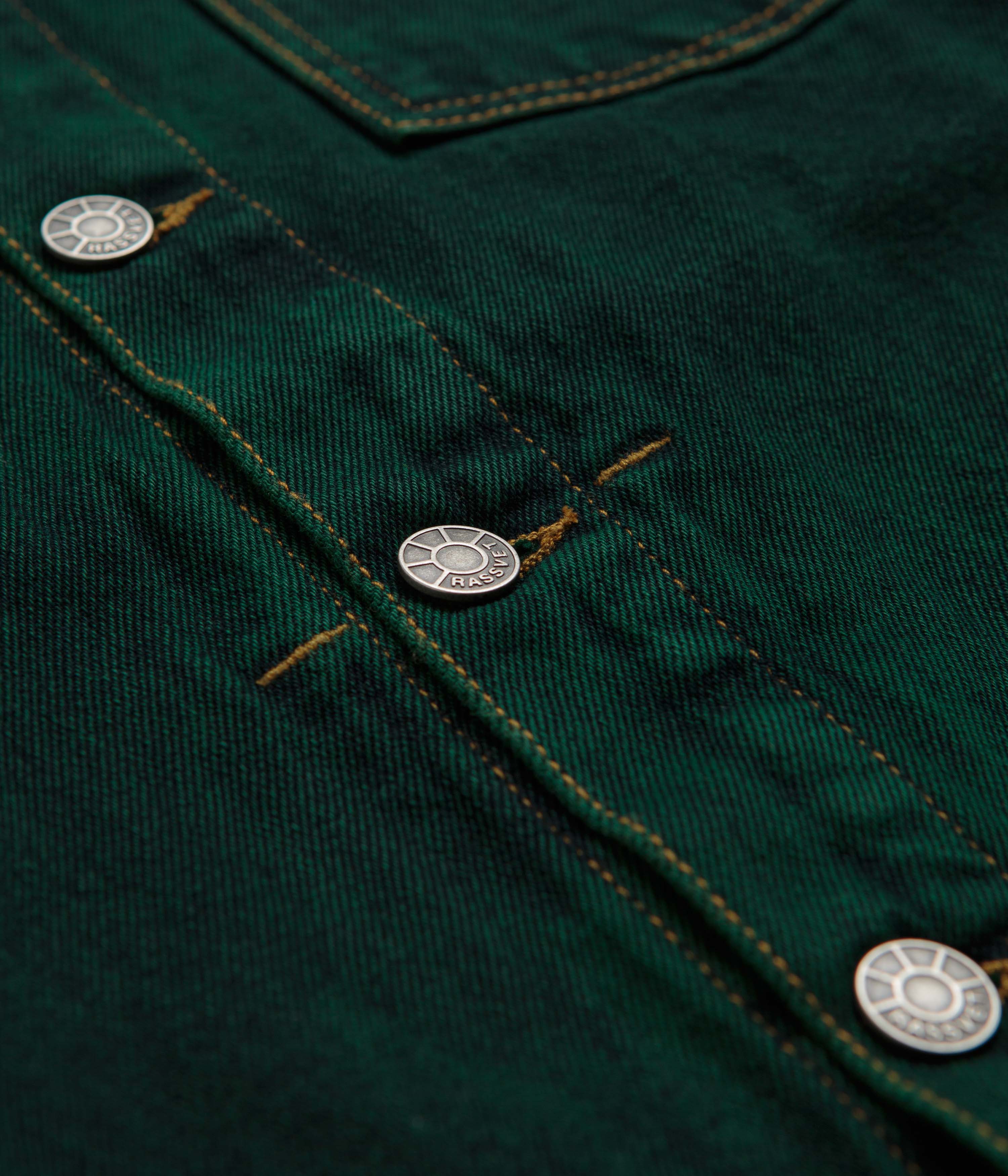 Rassvet Lined Denim Jacket - Green - Image 4