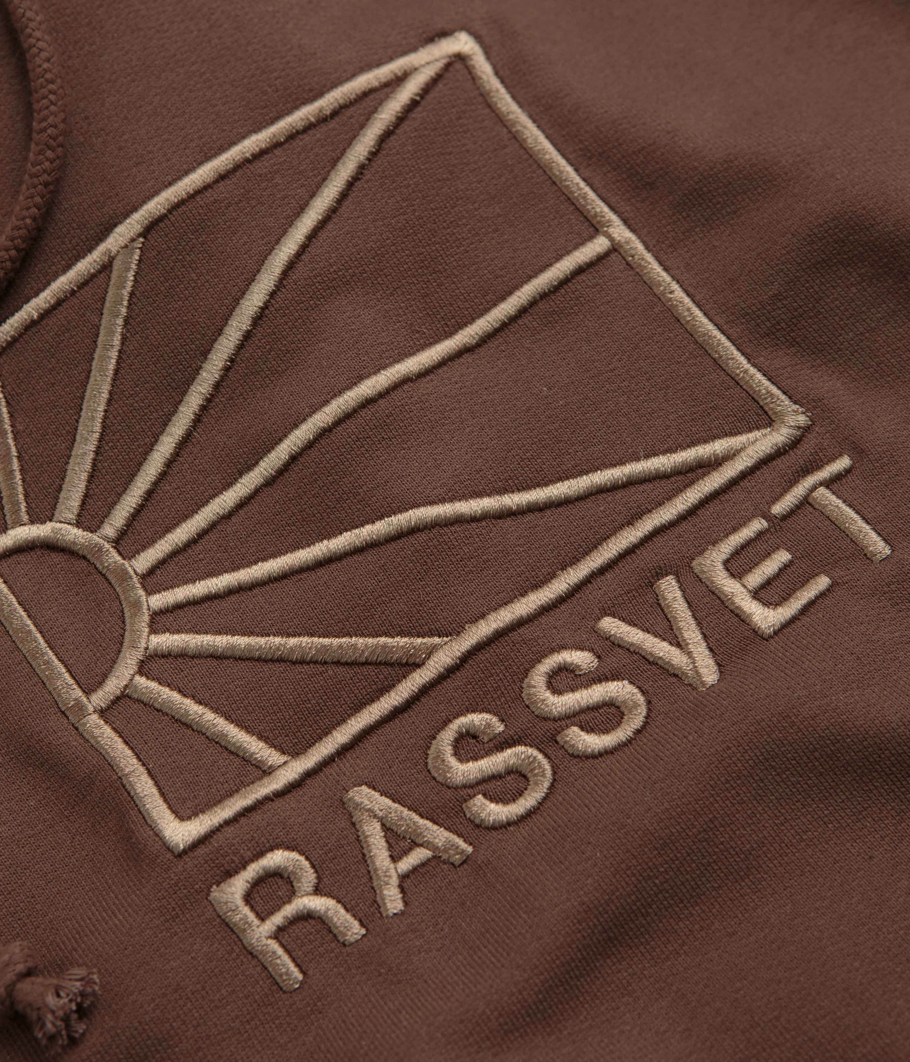 Rassvet Logo Hoodie - Brown - Image 3