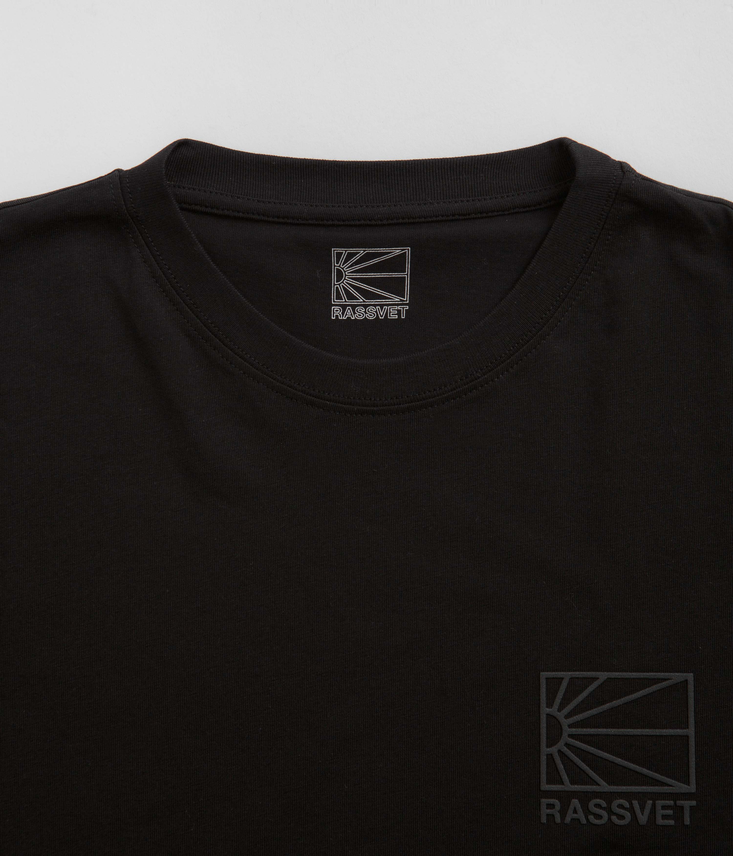 Rassvet Mini Logo T-Shirt - Black - Image 3