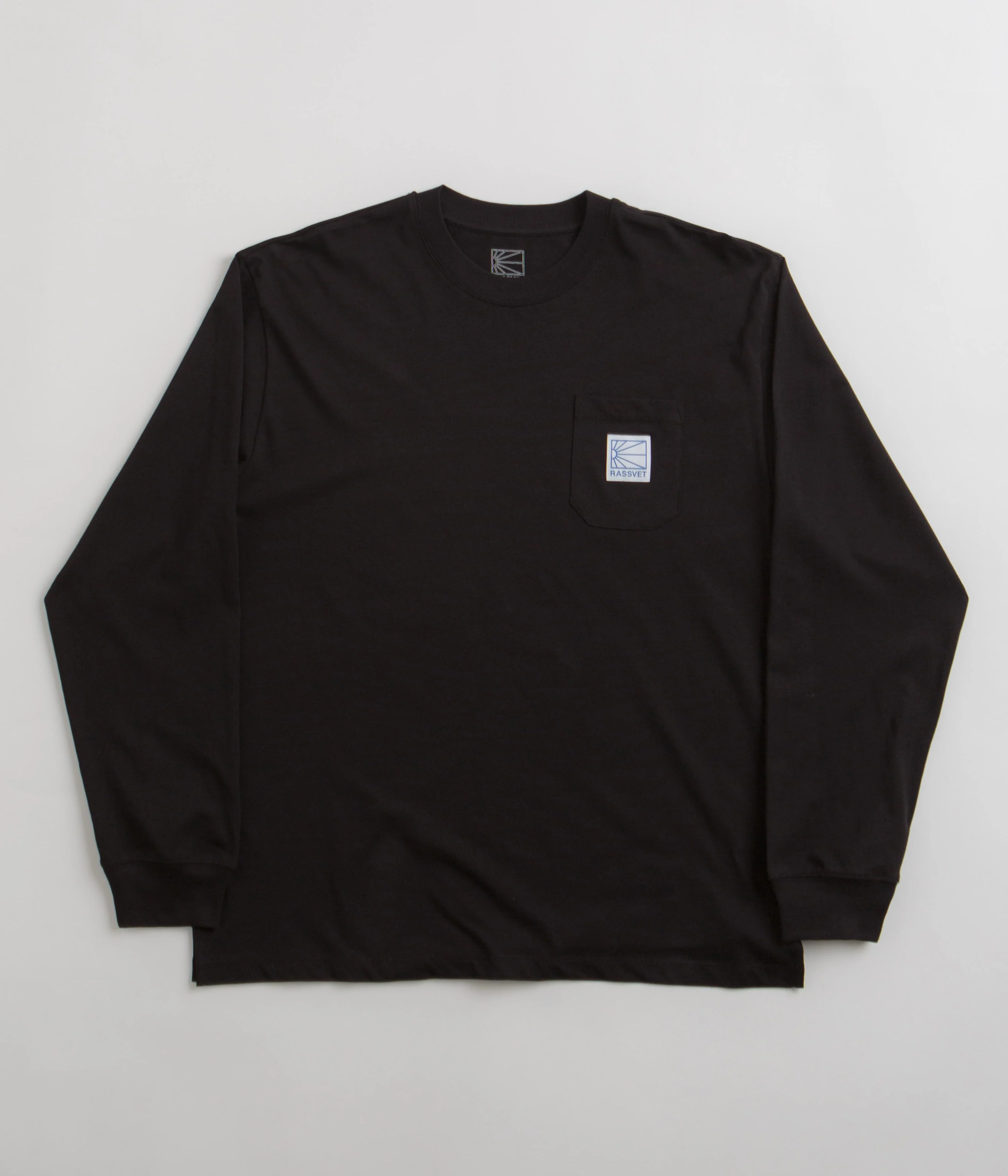 Rassvet Pocket Tag Long Sleeve T-Shirt - Black