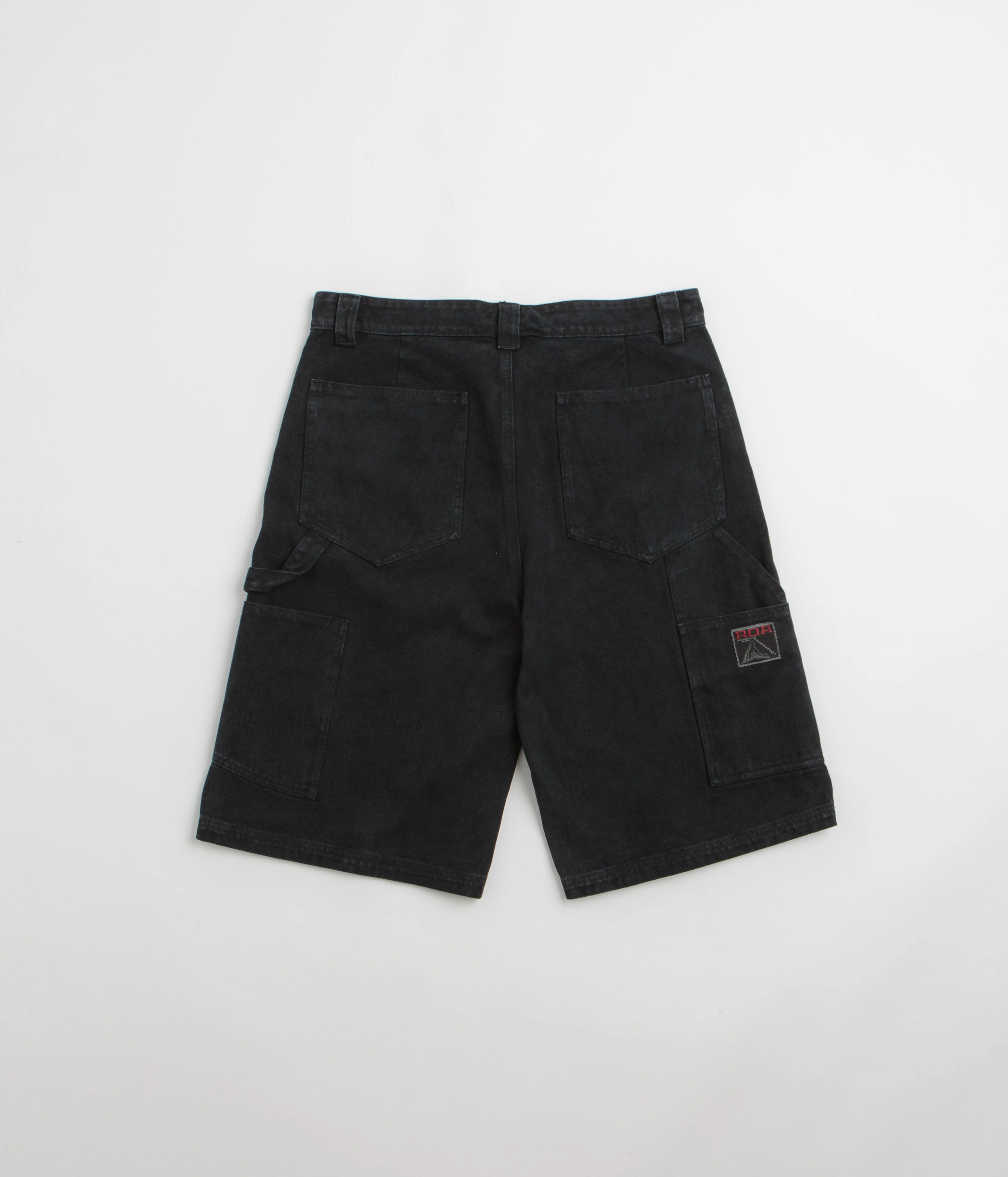 ROA Ash Canvas Shorts - Washed Black - Image 3