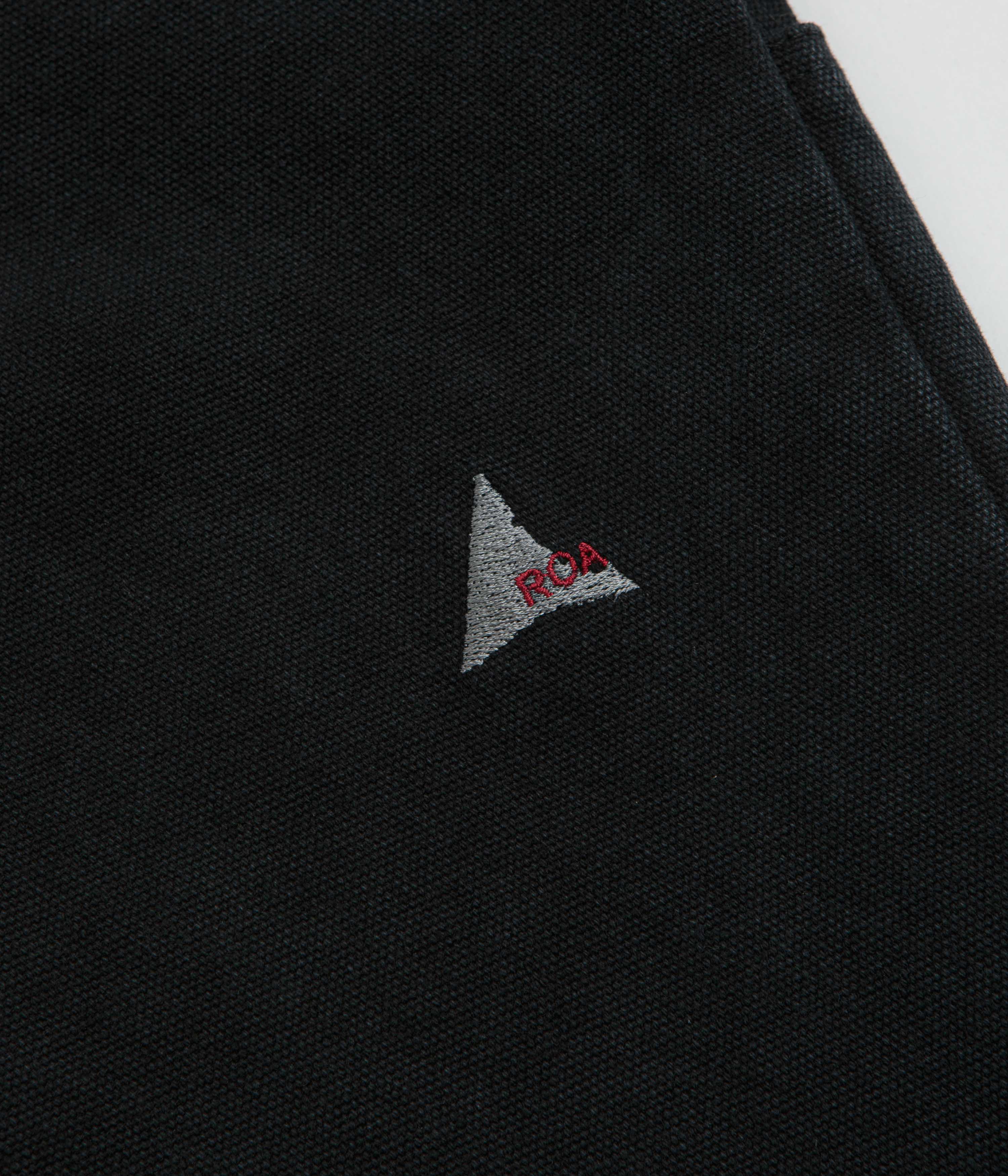 ROA Ash Canvas Shorts - Washed Black - Image 4
