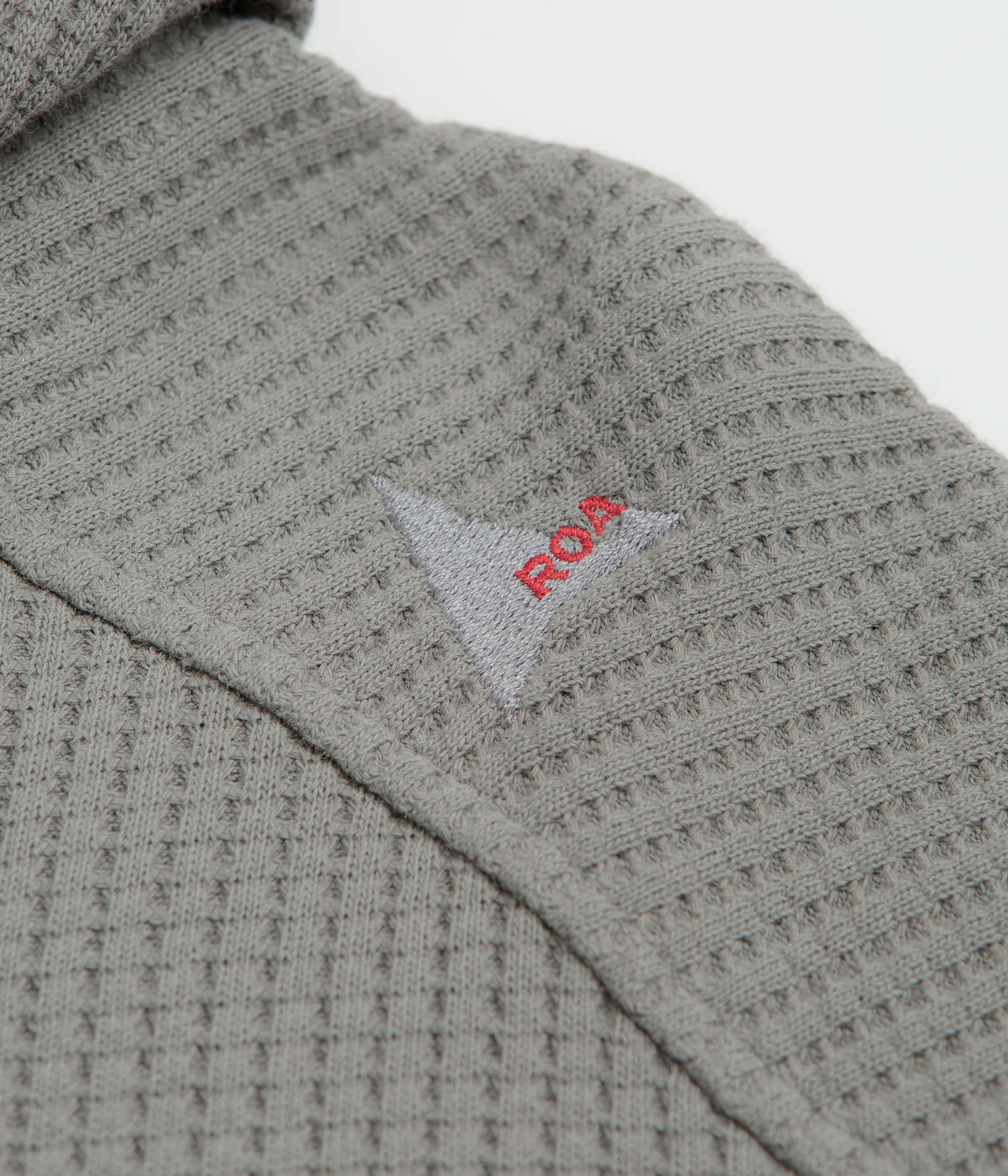 ROA Bee Sun Faded Zip Up Hoodie - Grey - Image 4