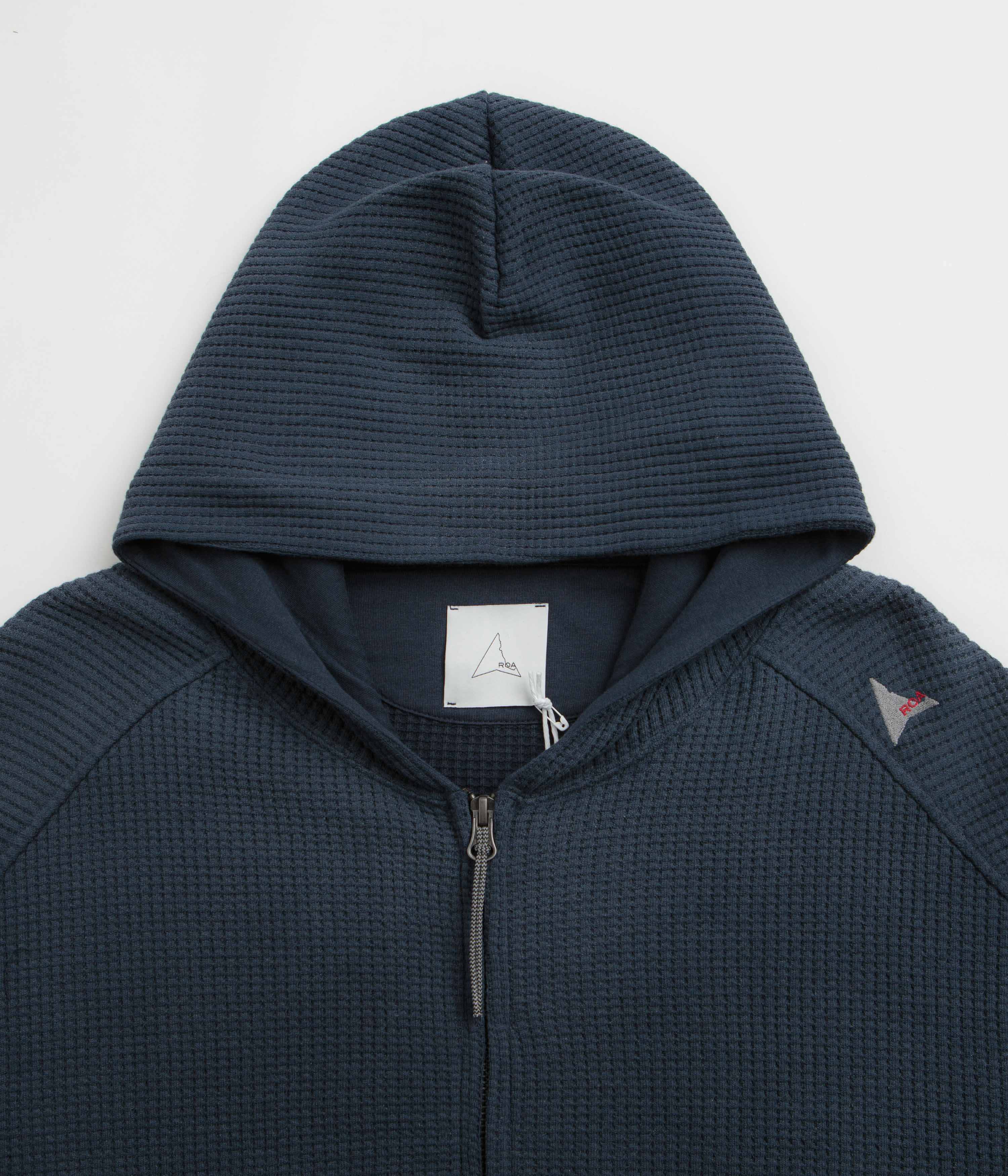 ROA Bee Sun Faded Zip Up Hoodie - Navy - Image 3