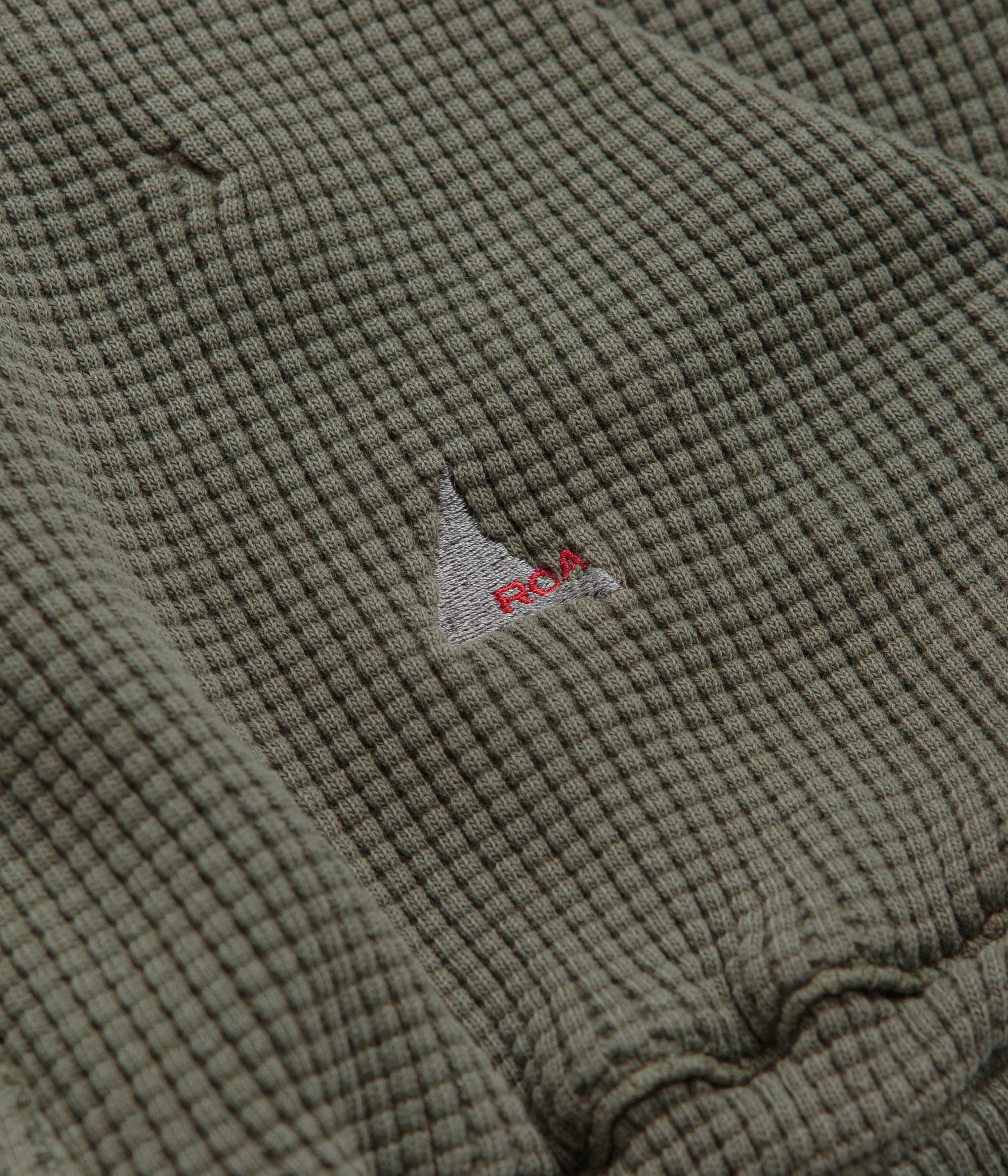 ROA Bee Sun Faded Zip Up Hoodie - Olive - Image 4