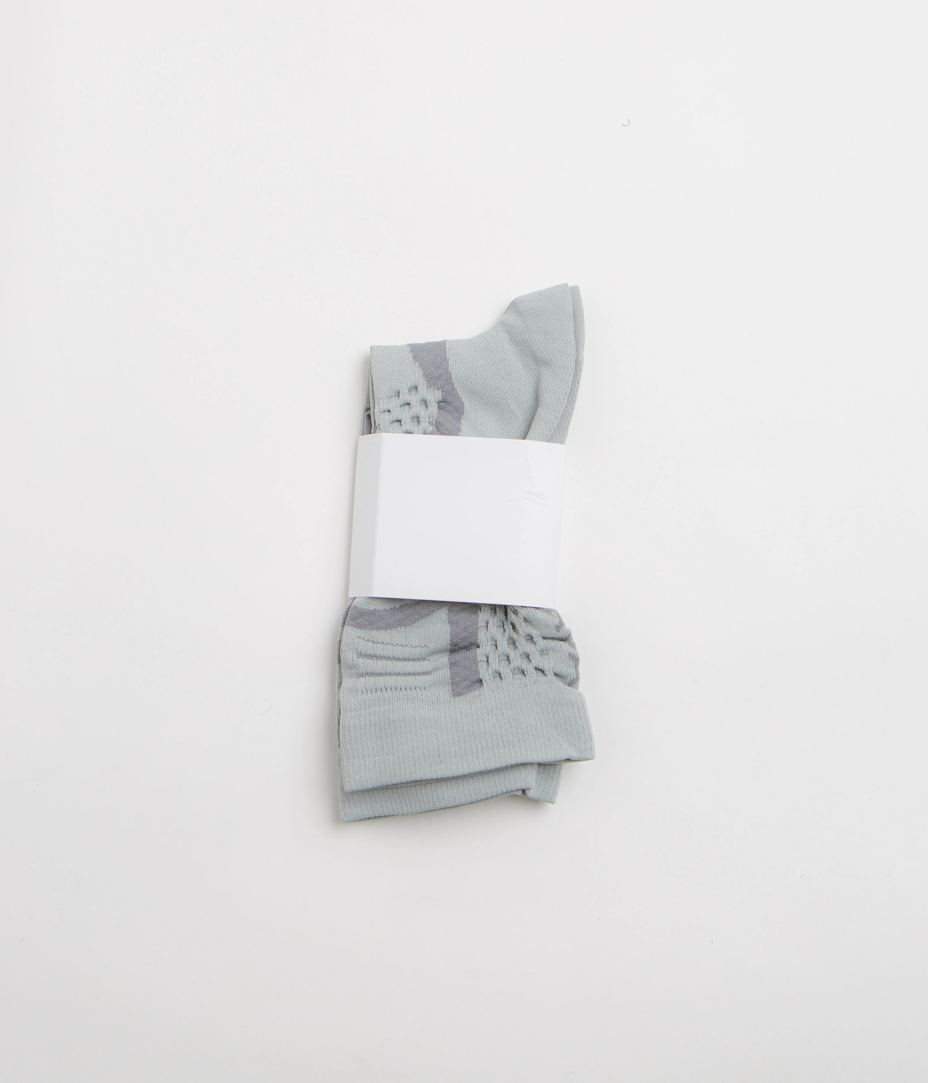ROA Bones Logo Q-Skin Technical Crew Socks - Light Grey - Image 3