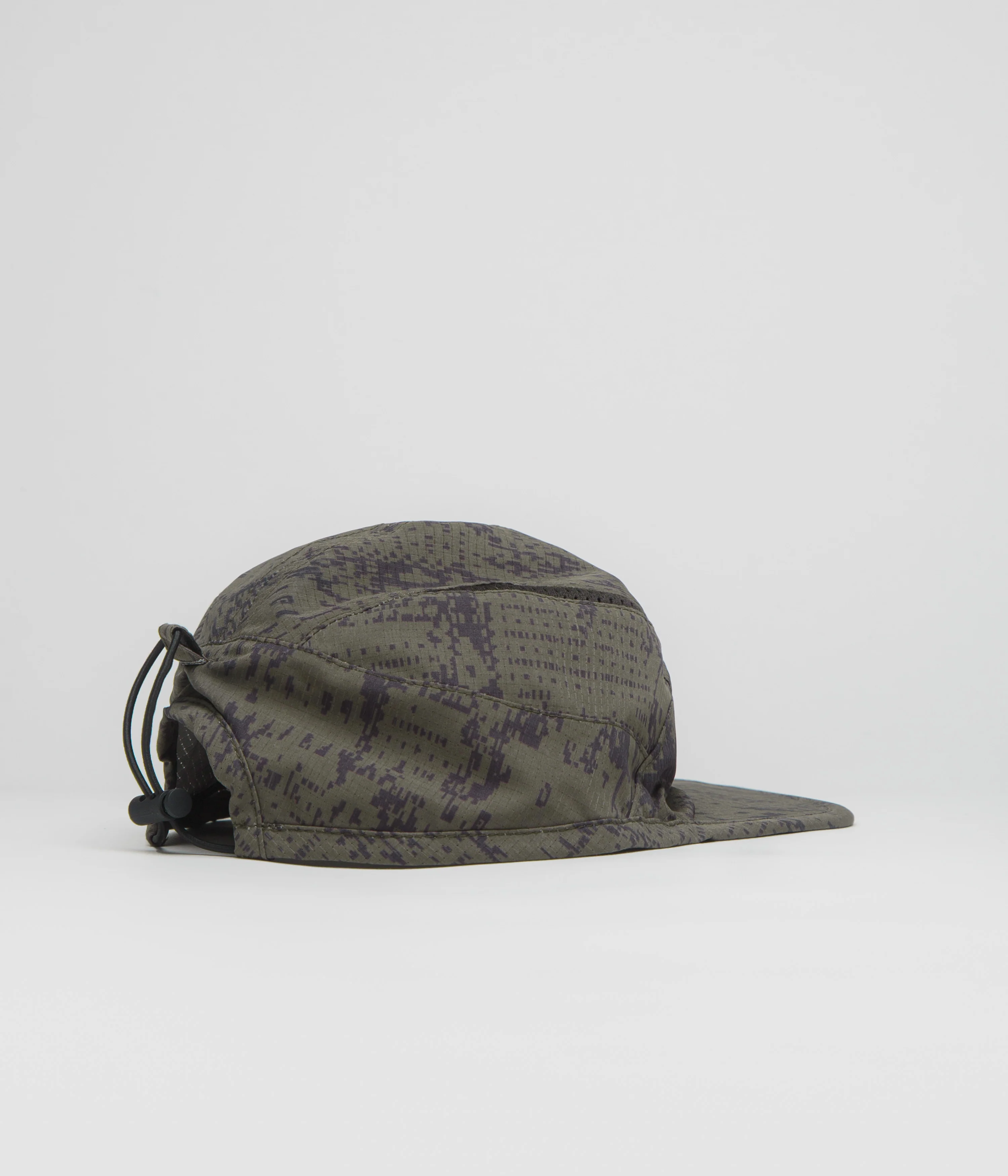 ROA Bri Melted Print Open Weave Cap - Dark Olive - Image 3
