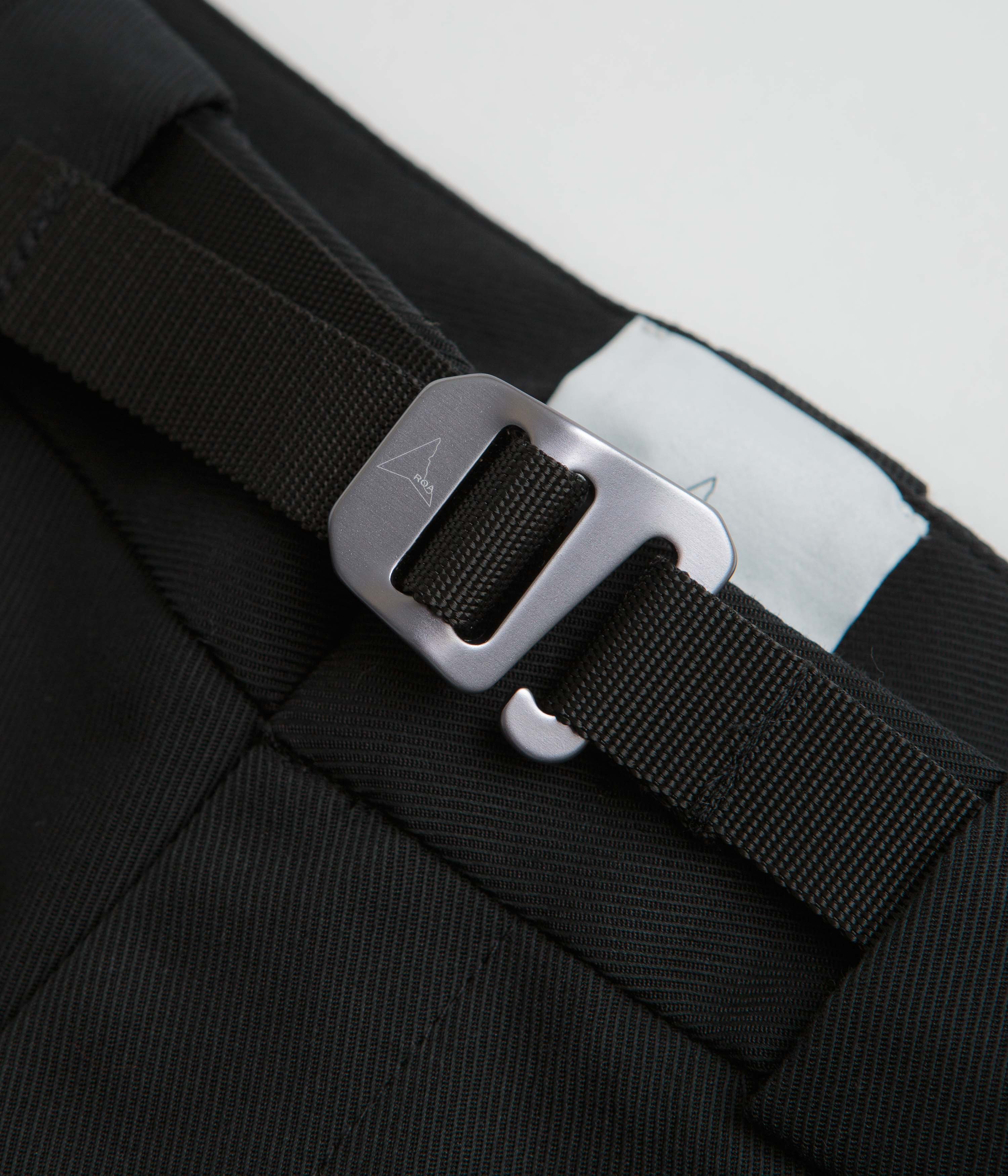ROA Buckle Chino Trousers - Black - Image 8