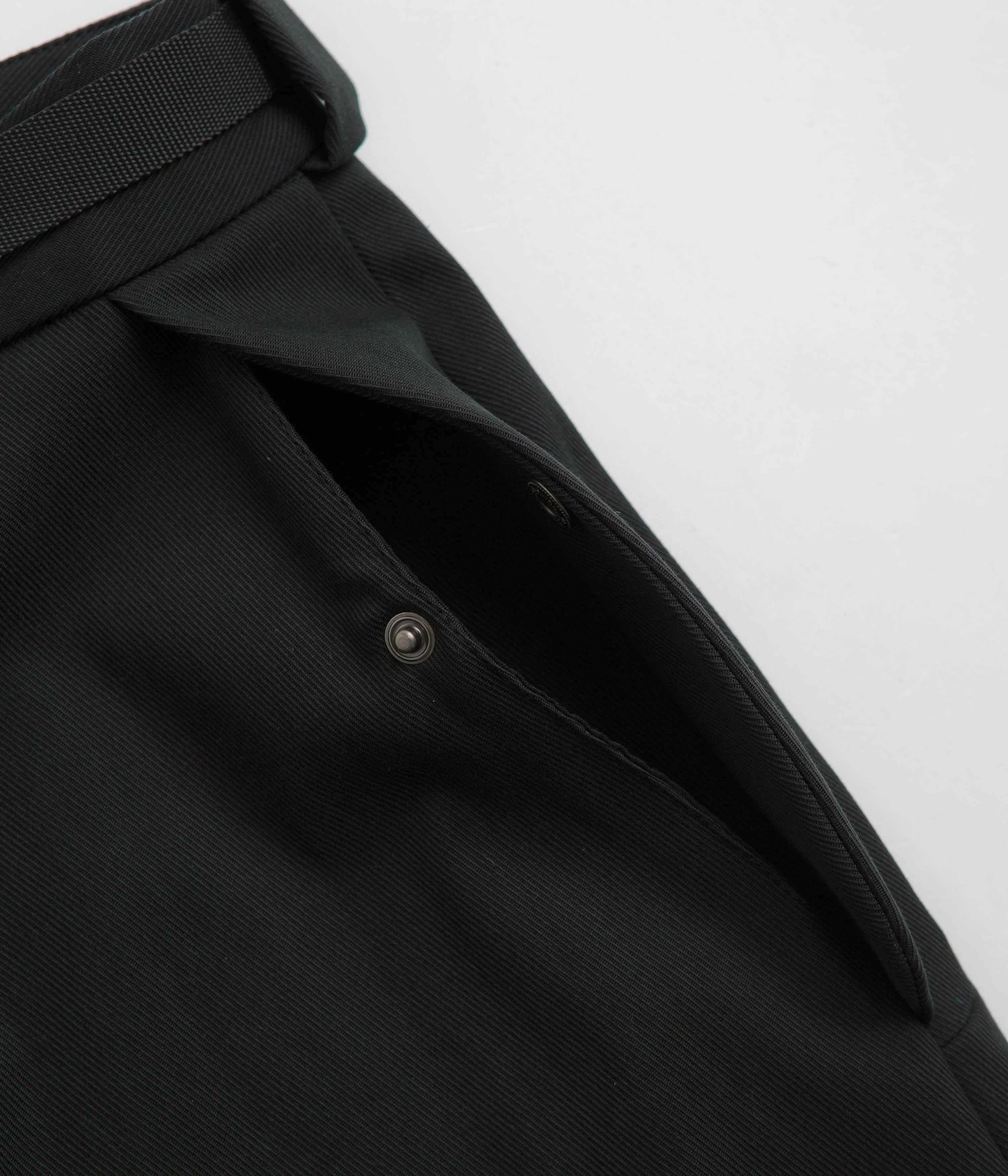 ROA Buckle Chino Trousers - Black - Image 9