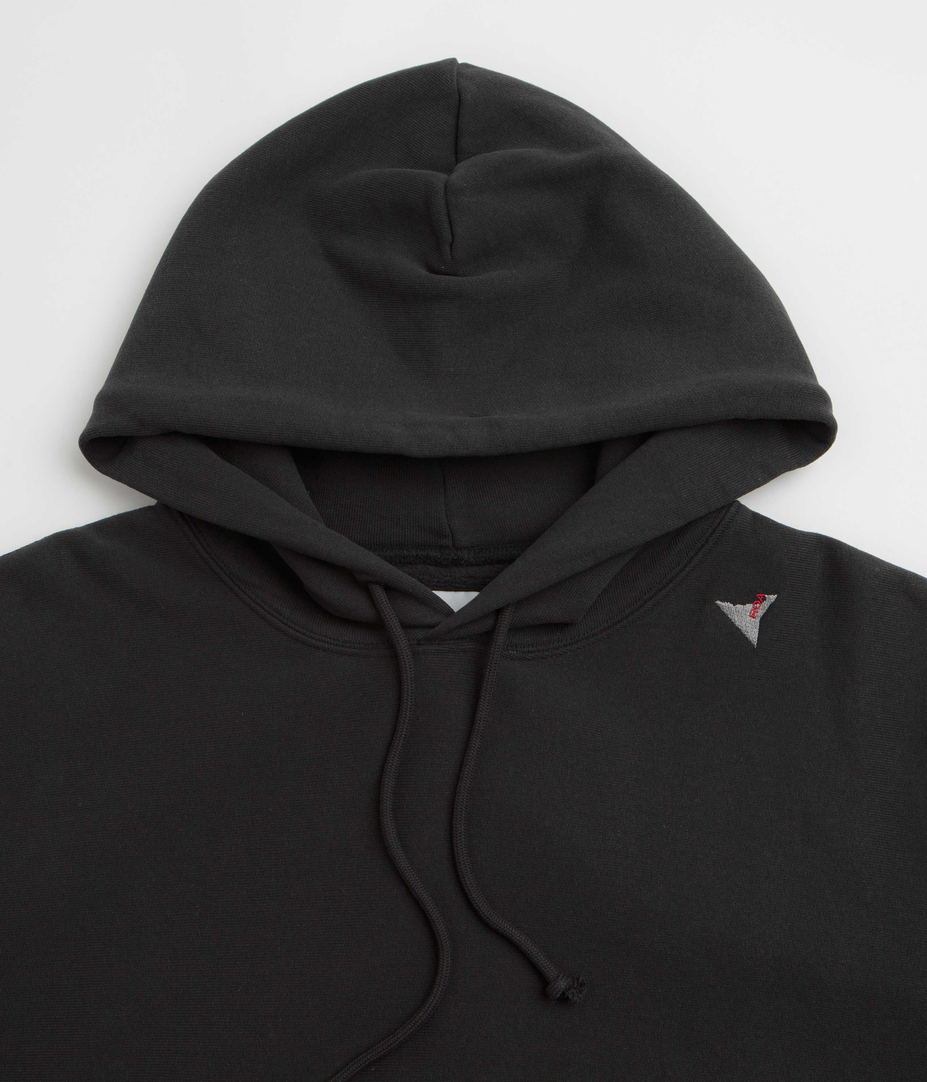 ROA Logo Hoodie - Washed Black - Image 2
