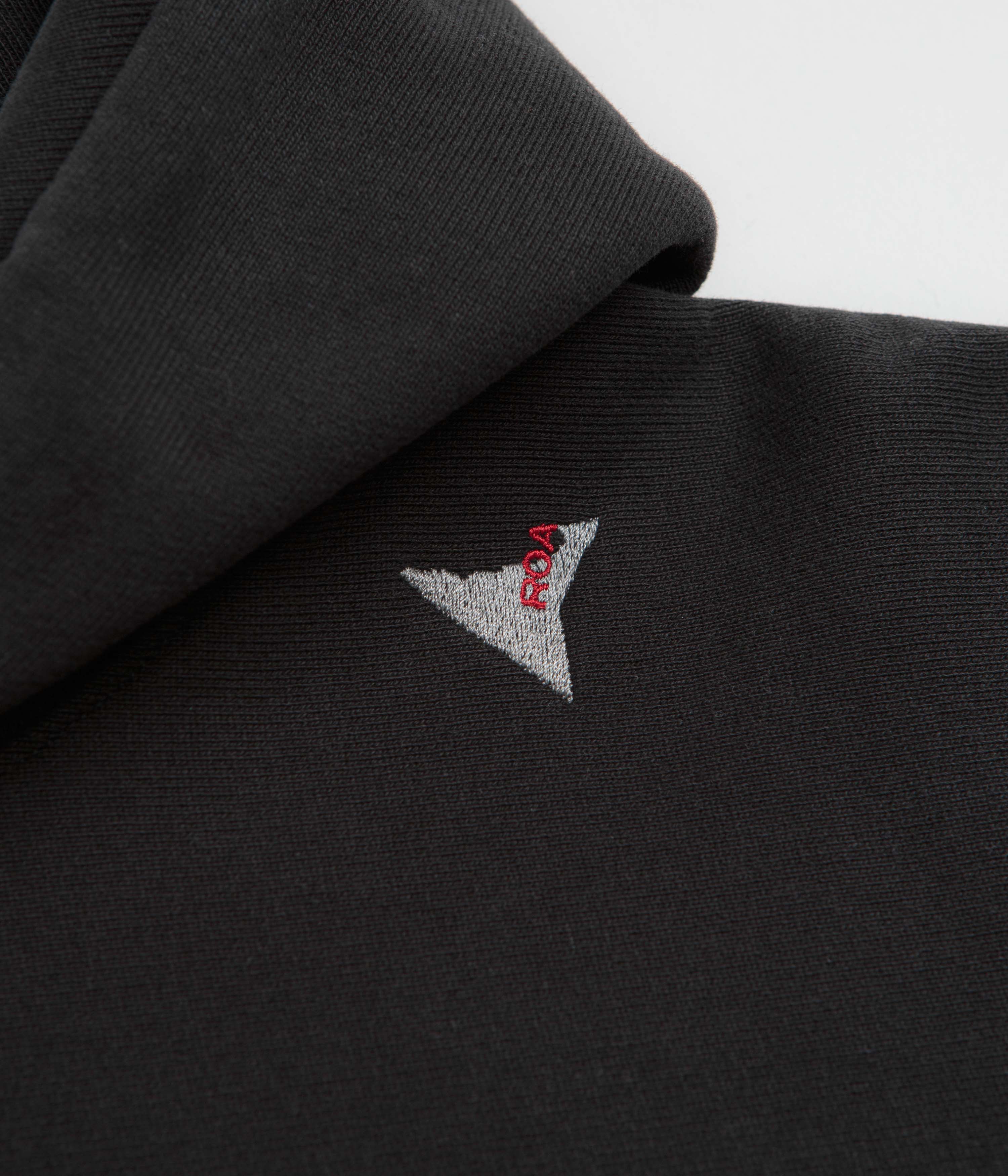 ROA Logo Hoodie - Washed Black - Image 4