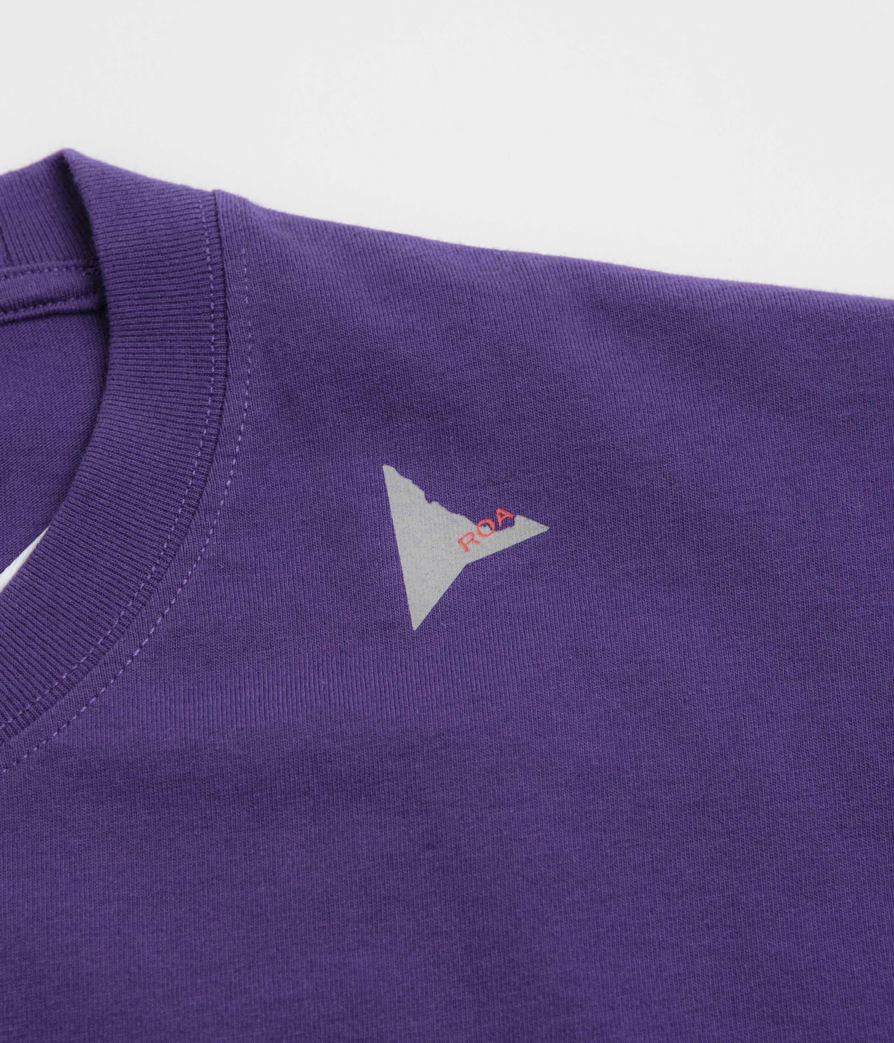 ROA Logo T-Shirt - Purple - Image 3