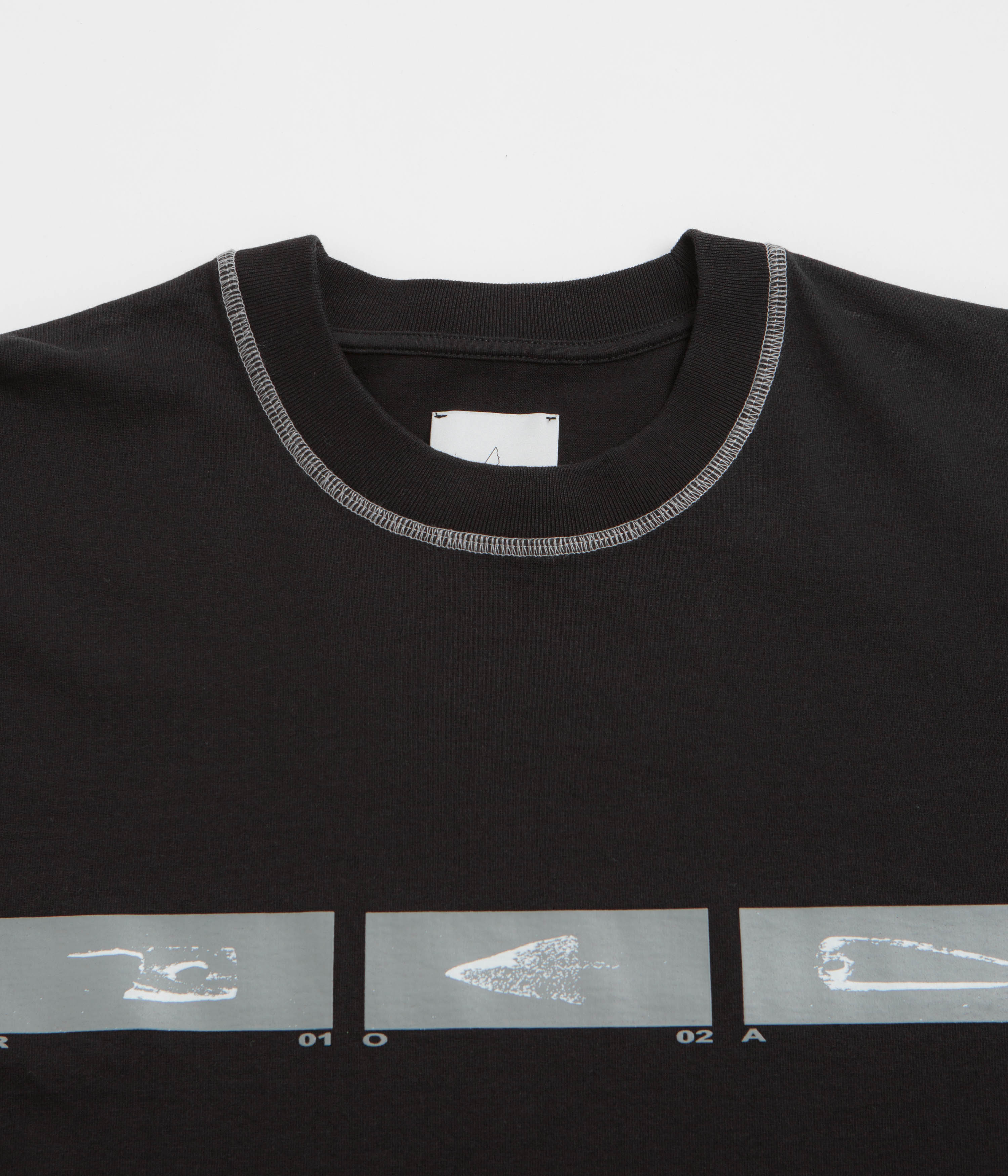 ROA Sticks Stitch Long Sleeve T-Shirt - Black - Image 3